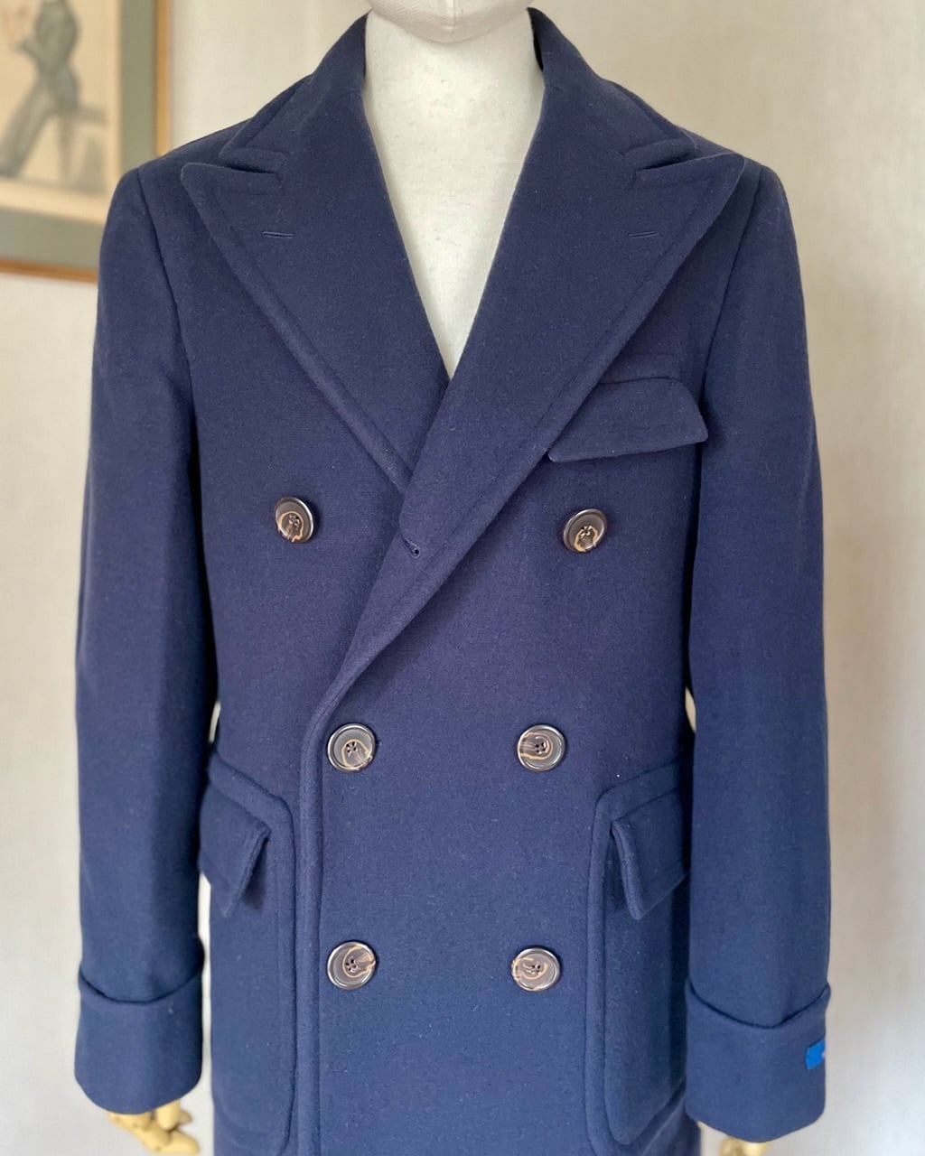 新品 Polo Ralph Lauren ネイビー ポロコート イタリー製 サイズ38S