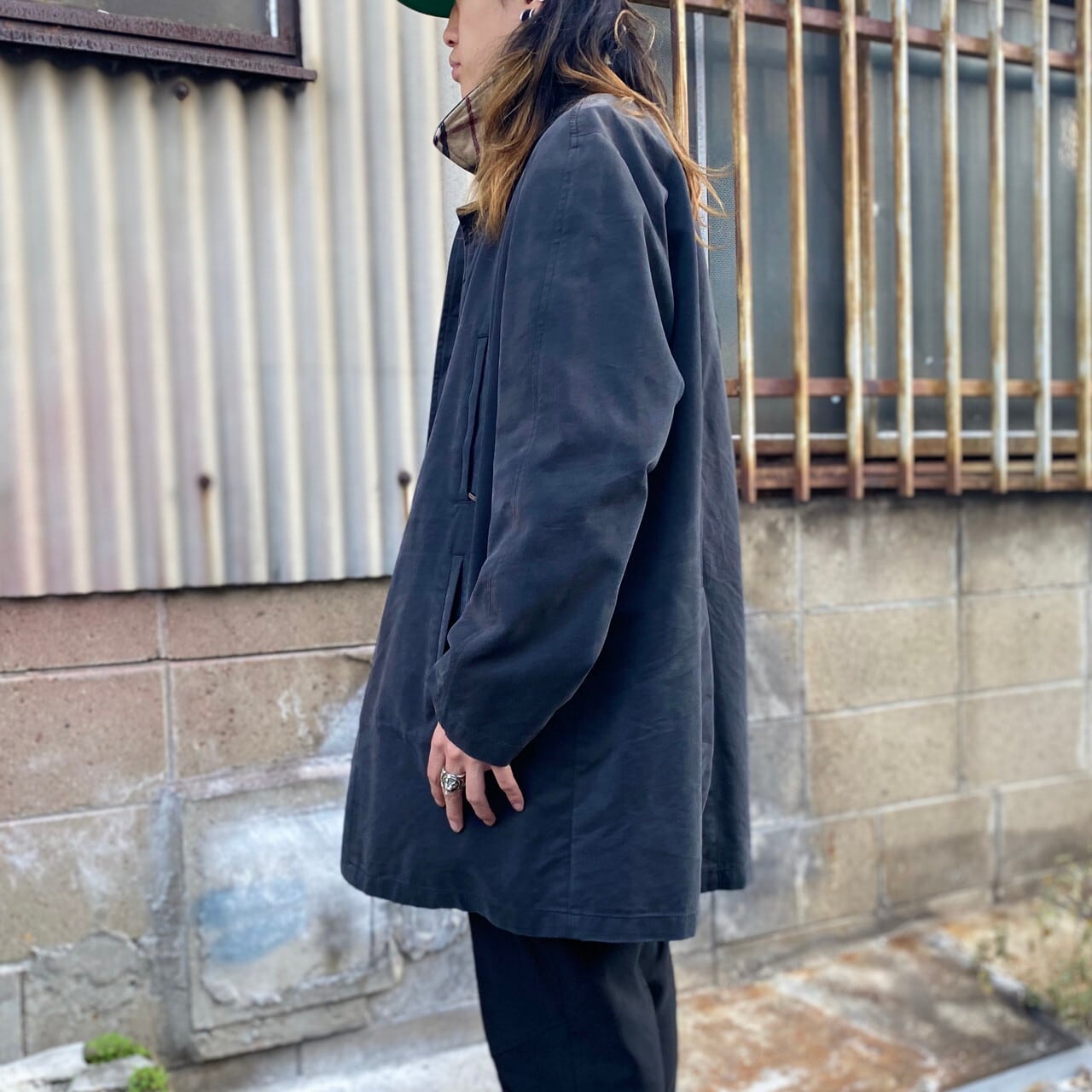 Burberry LONDON バーバリー ステンカラーコート バルマカーンコート
