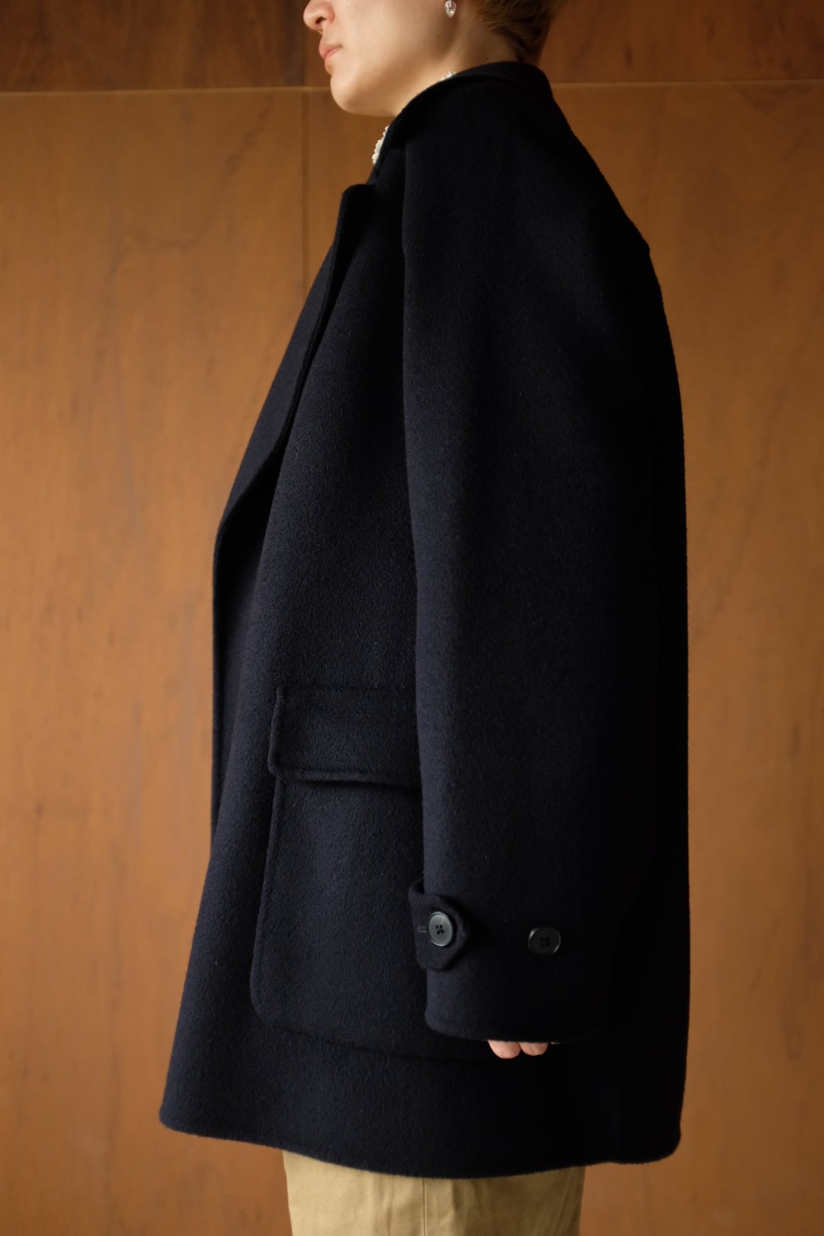YLEVE]LAMBS WOOL DOUBLE CLOTHE BEAVER | YES-姫路の美容院と服のお店