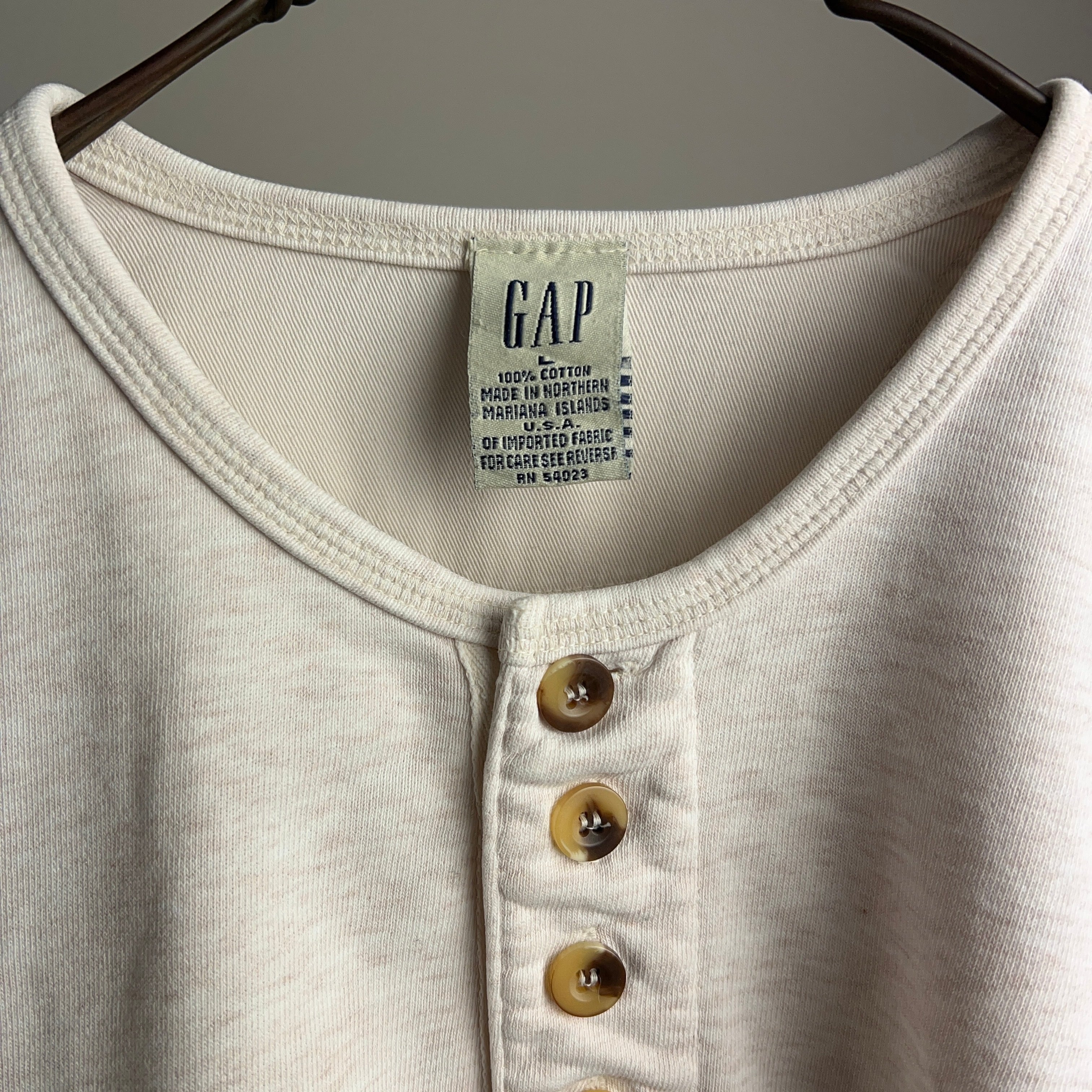 90's old GAP Henry-neck Sweatshirt SIZE L 90年代 オールドギャップ