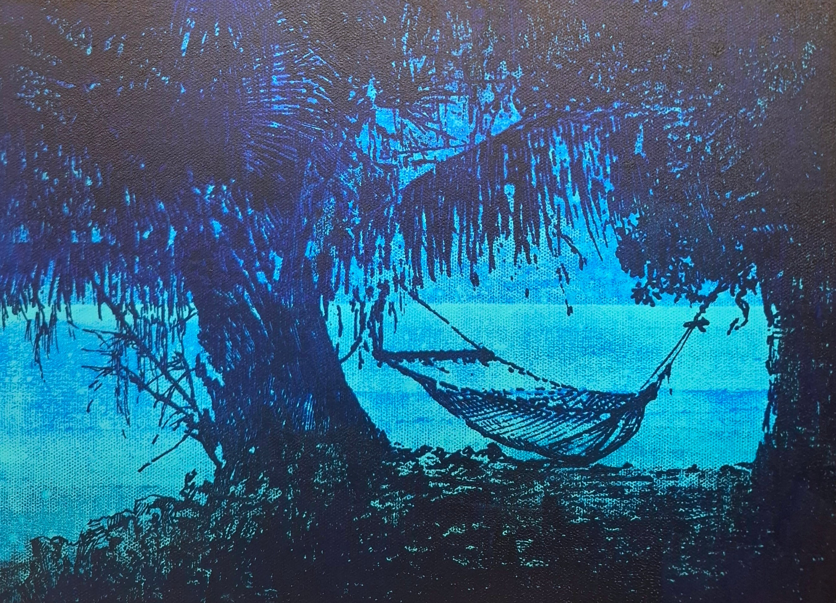 Palauan nights No.6」植村友哉 キャンバス、アクリル | 植村友哉