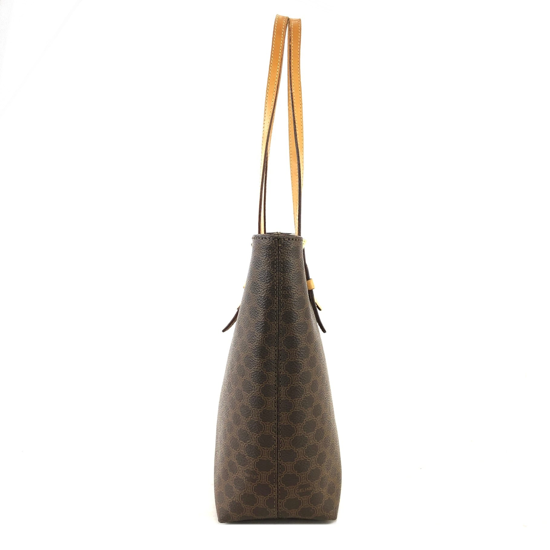 CELINE セリーヌ マカダム A4 トートバッグ ブラウン vintage