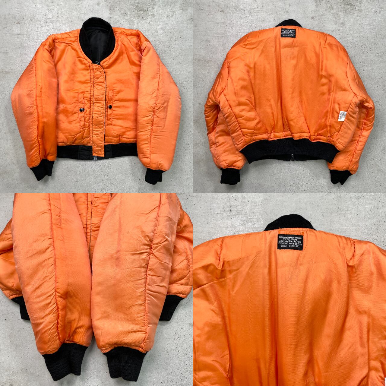 Schott ショット MA-1 ミリタリー フライトジャケット 民間品 短丈