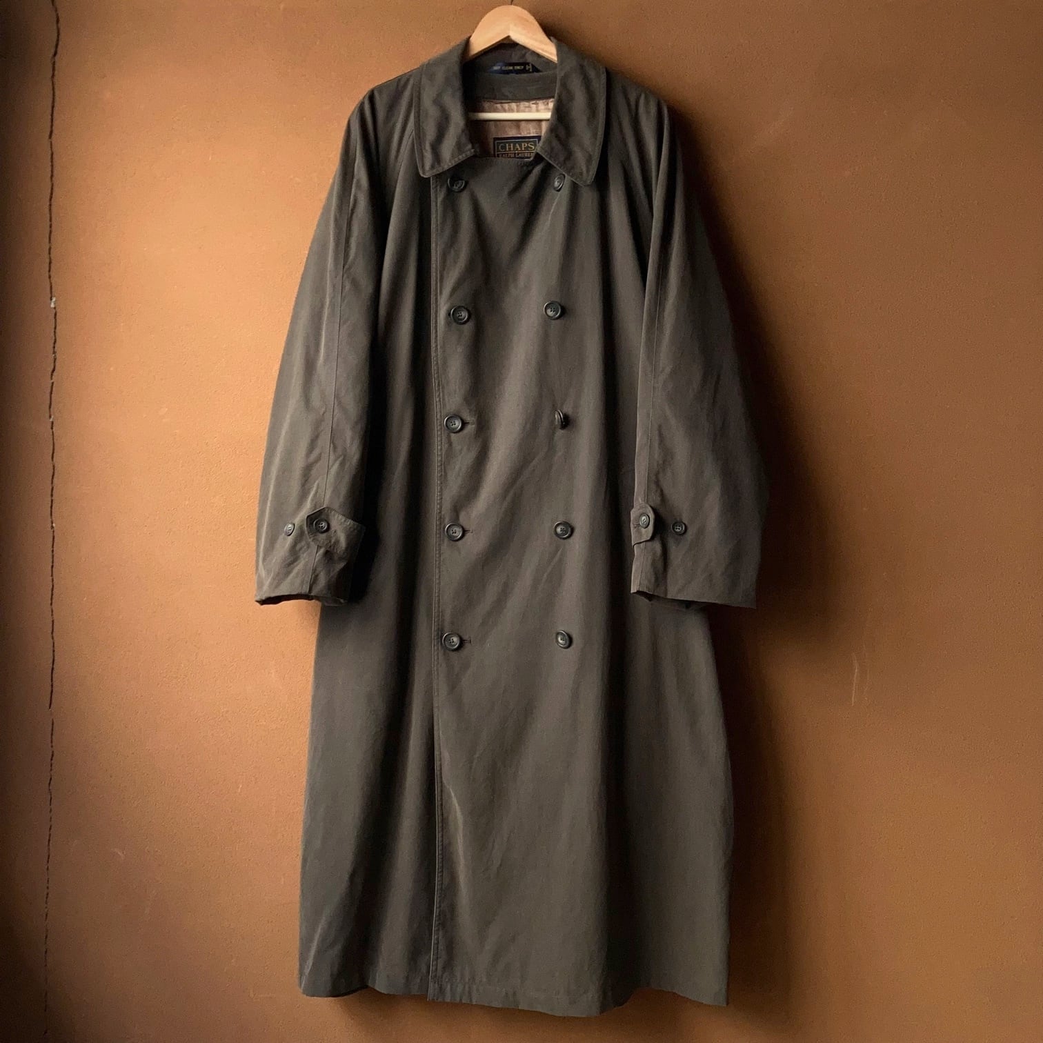90's CHAPS RALPH LAUREN ステンカラー ロングコート ライナー付き
