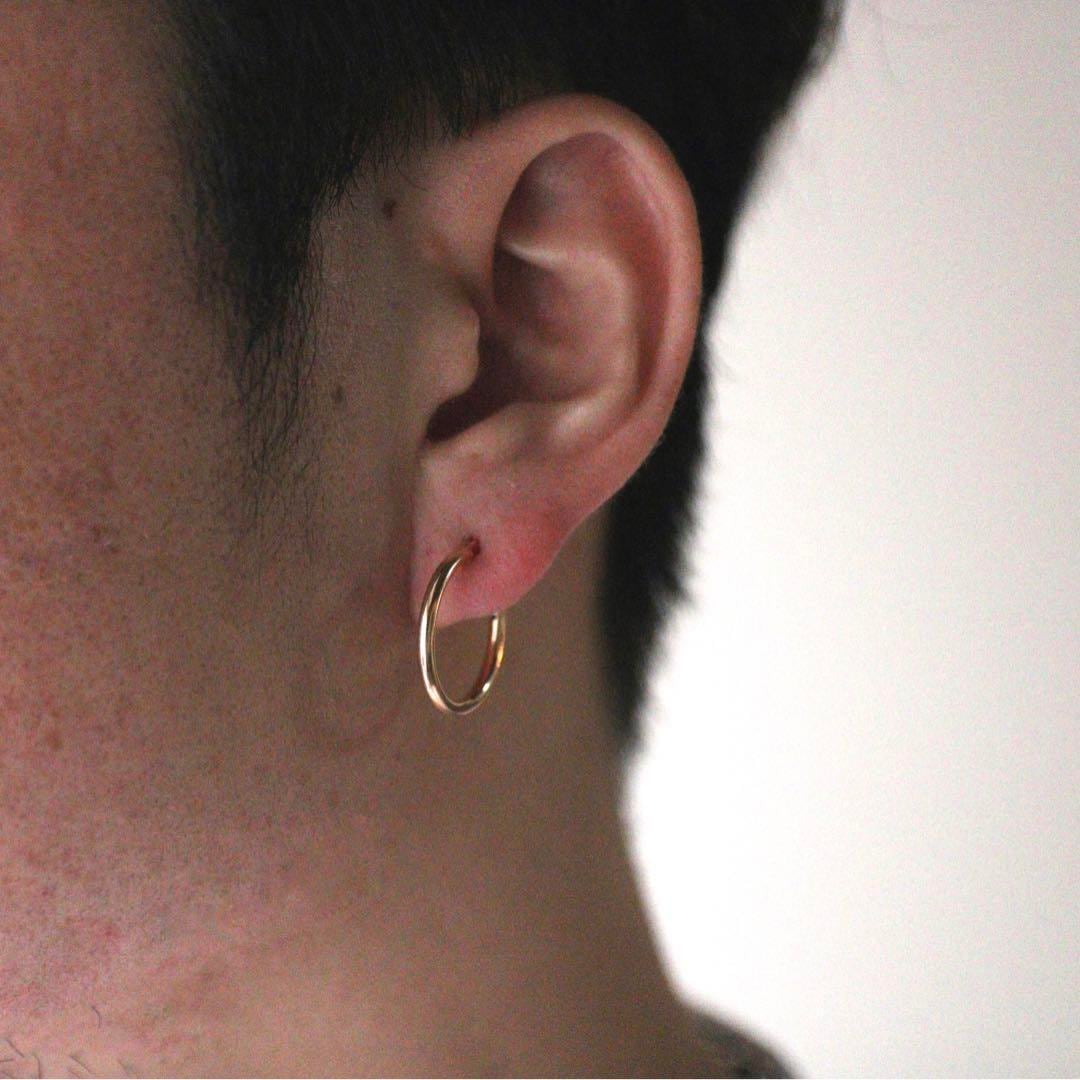 VINTAGE ヴィンテージ ゴールドフープピアス シルバー925 | unune