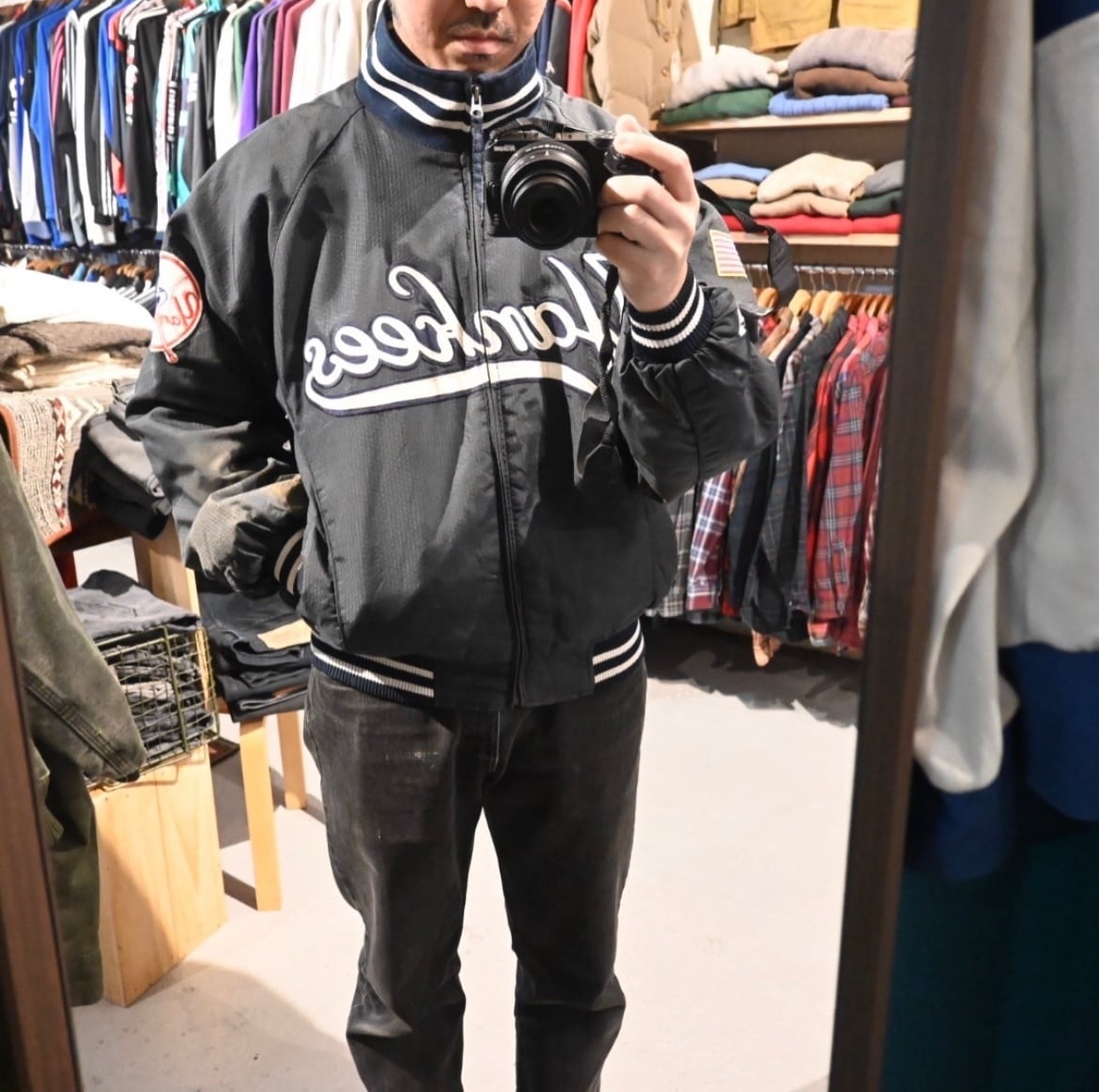 Majestic × MIL.ブルワーズ XLサイズ フリース裏地 スタジャン