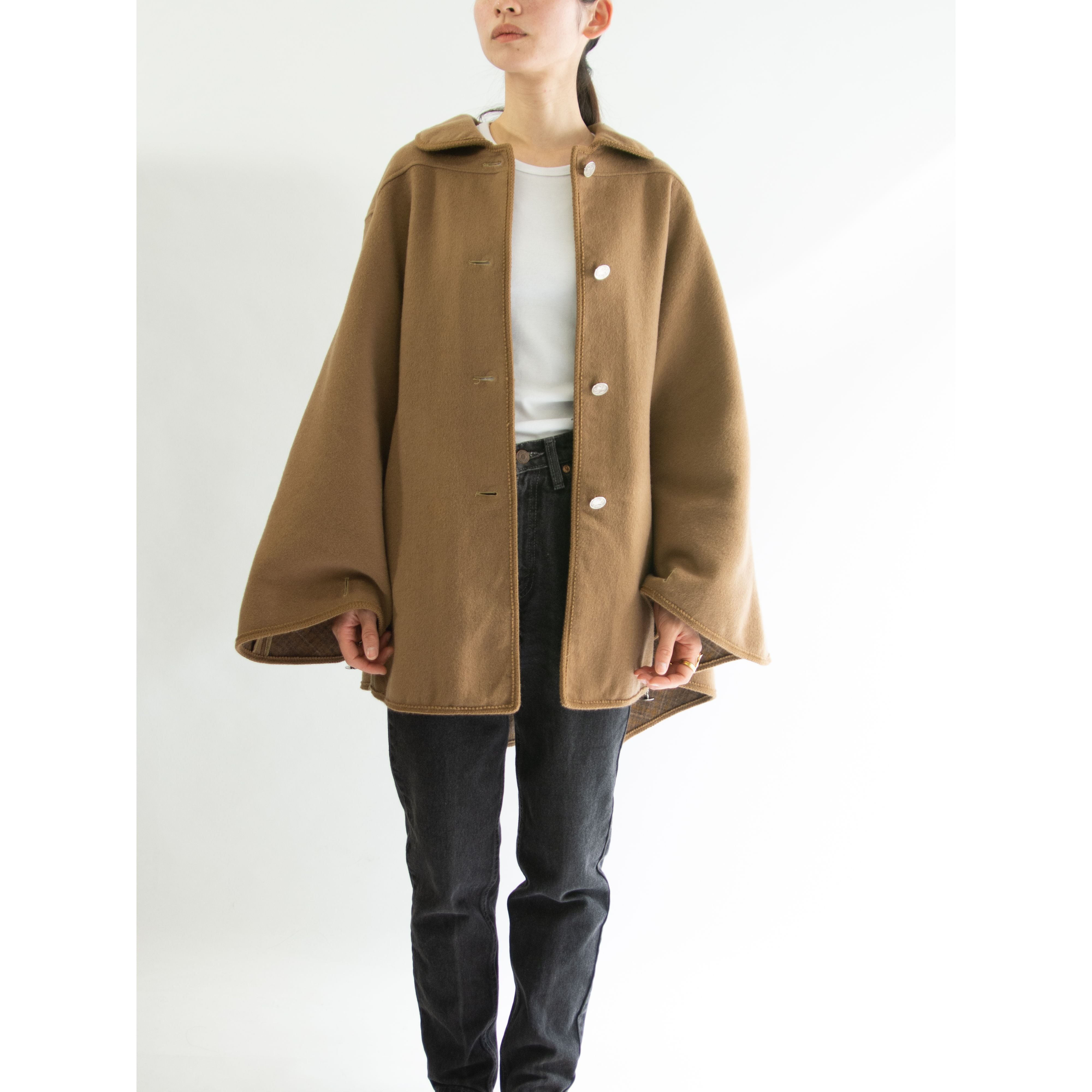 STEINBOCK】Made in Tyrol wool-polyamide loden cape（シュタイン