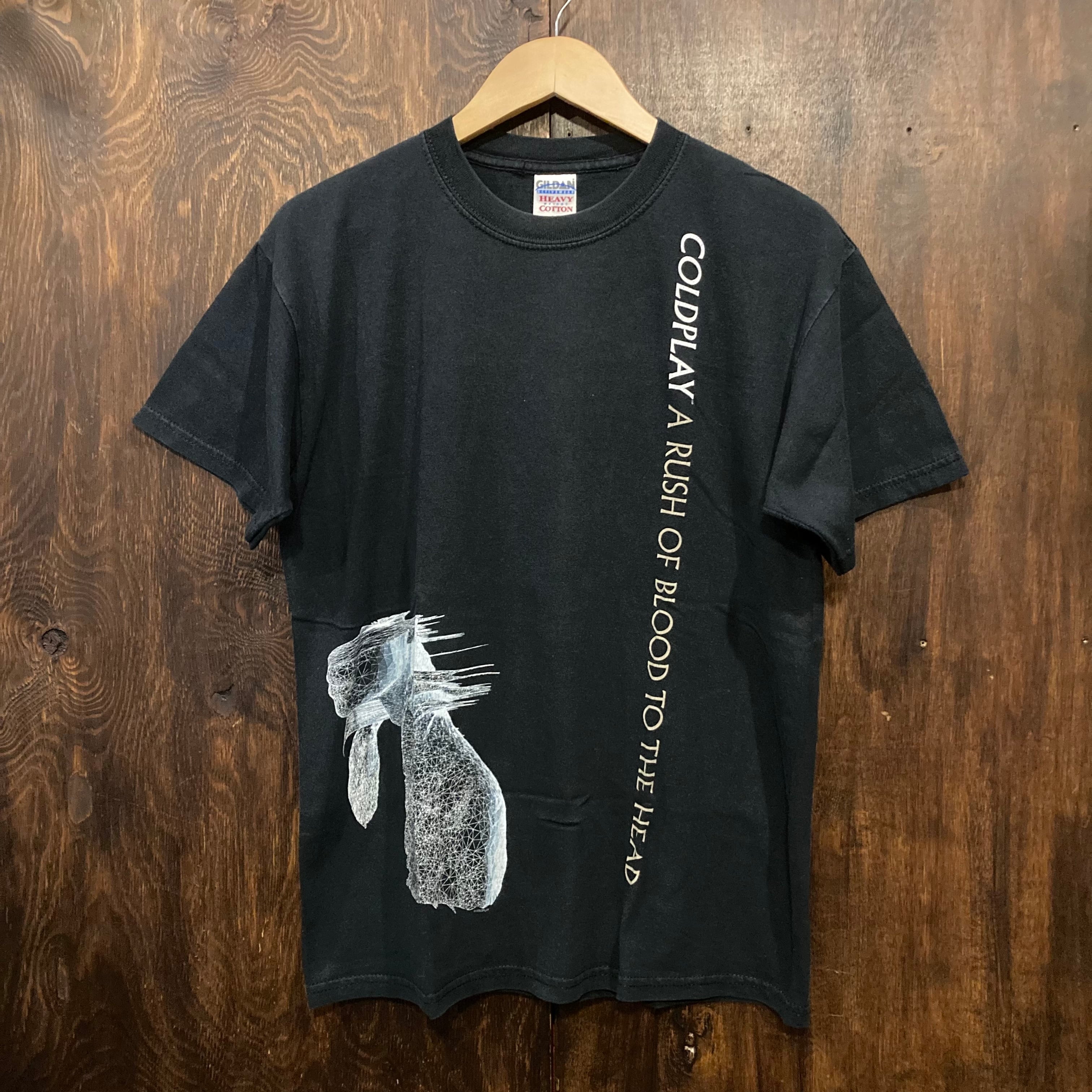 Coldplay コールドプレイ 02年 バンドT ロックT 半袖Tシャツ 黒 A Rush