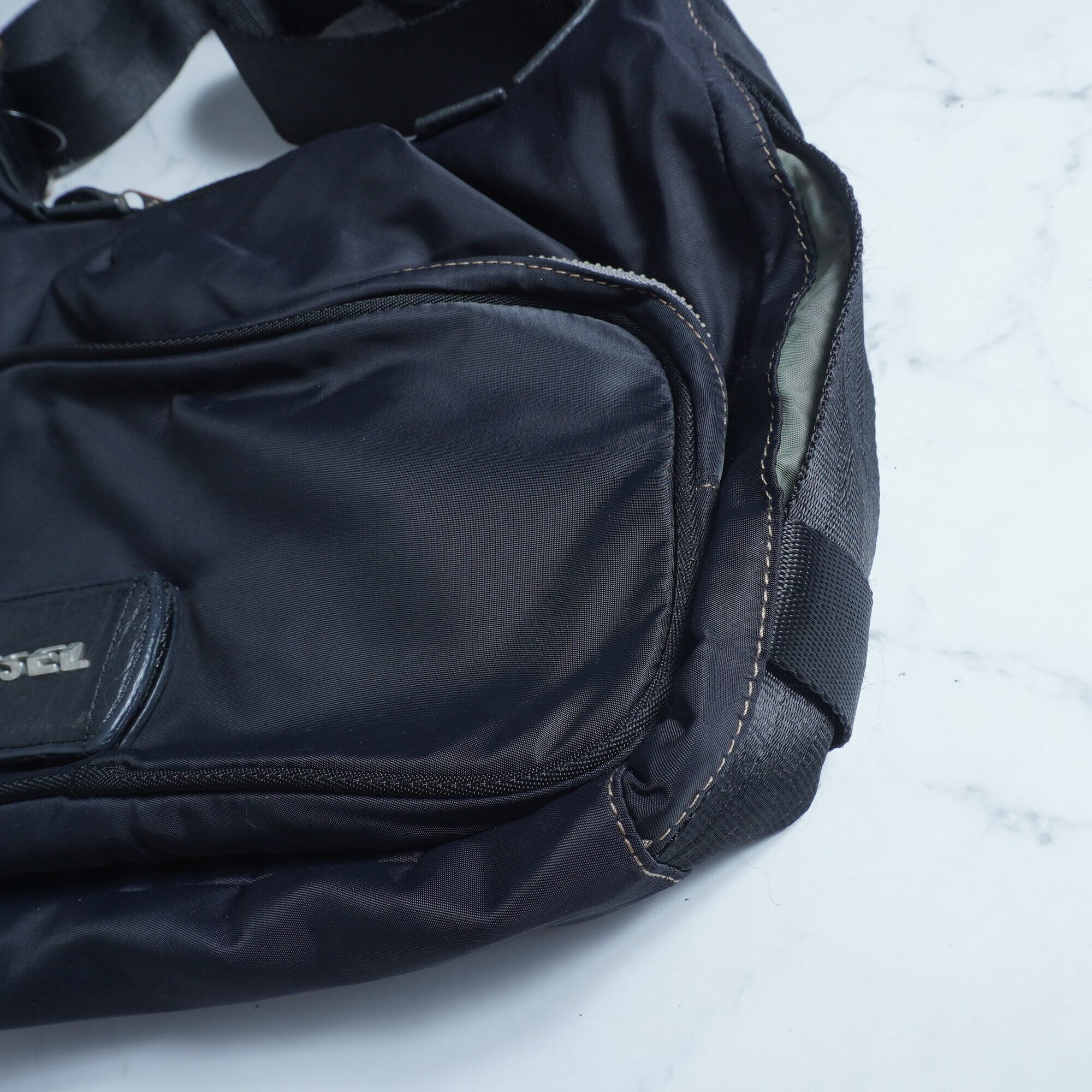 DIESEL】ディーゼル 00s ARCHIVES Y2Kロゴベルトナイロンショルダー