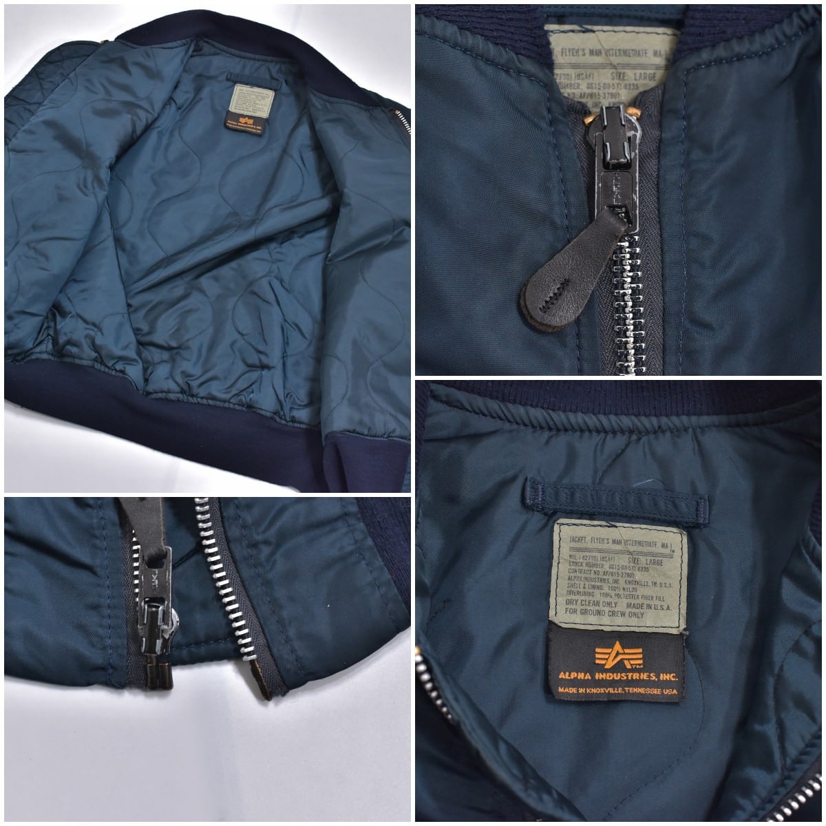 90s アメリカ製 ALPHA INDUSTRIES アルファインダストリーズ MA-1