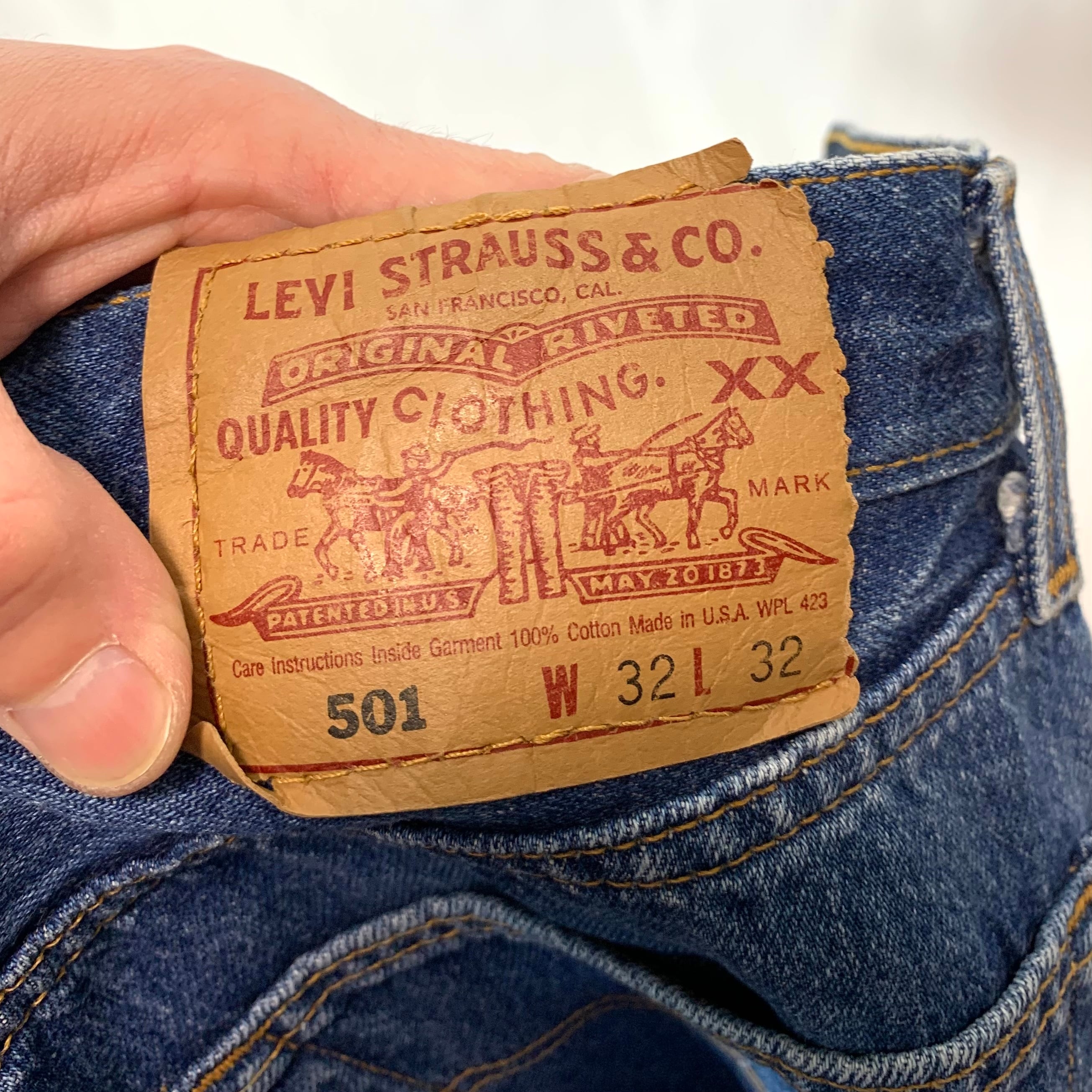 vintage old 90s Levi's 501 MADE IN USAリーバイス ブルー ジーンズ