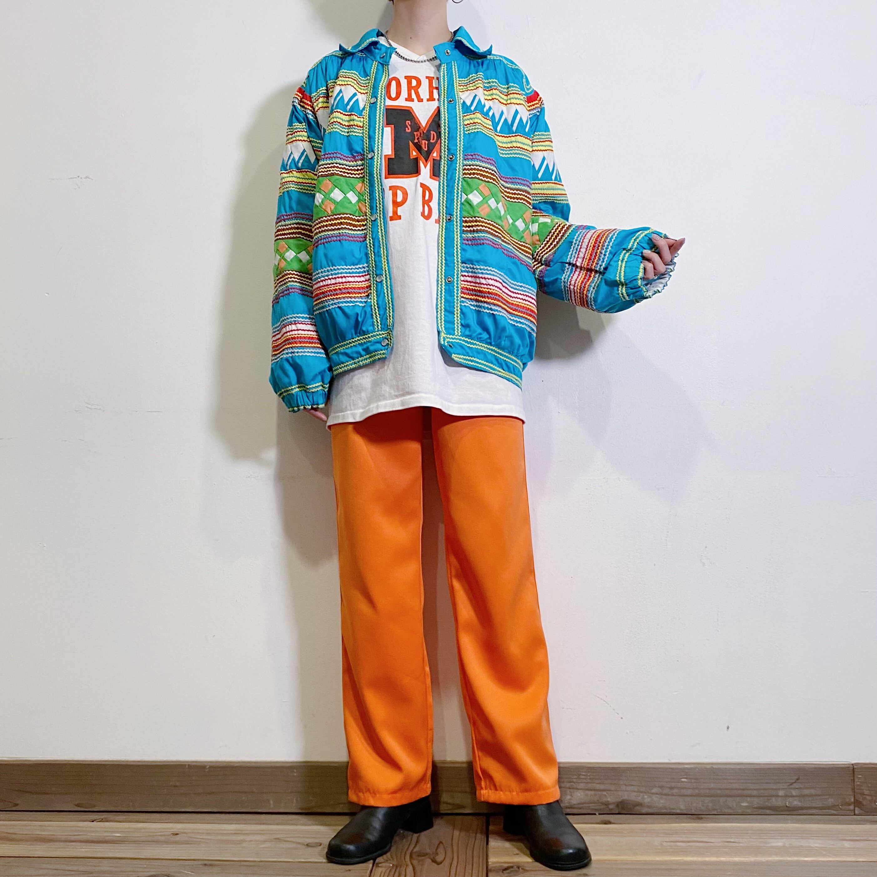 60-70s seminole sax blue patchwork jacket | Pay ID