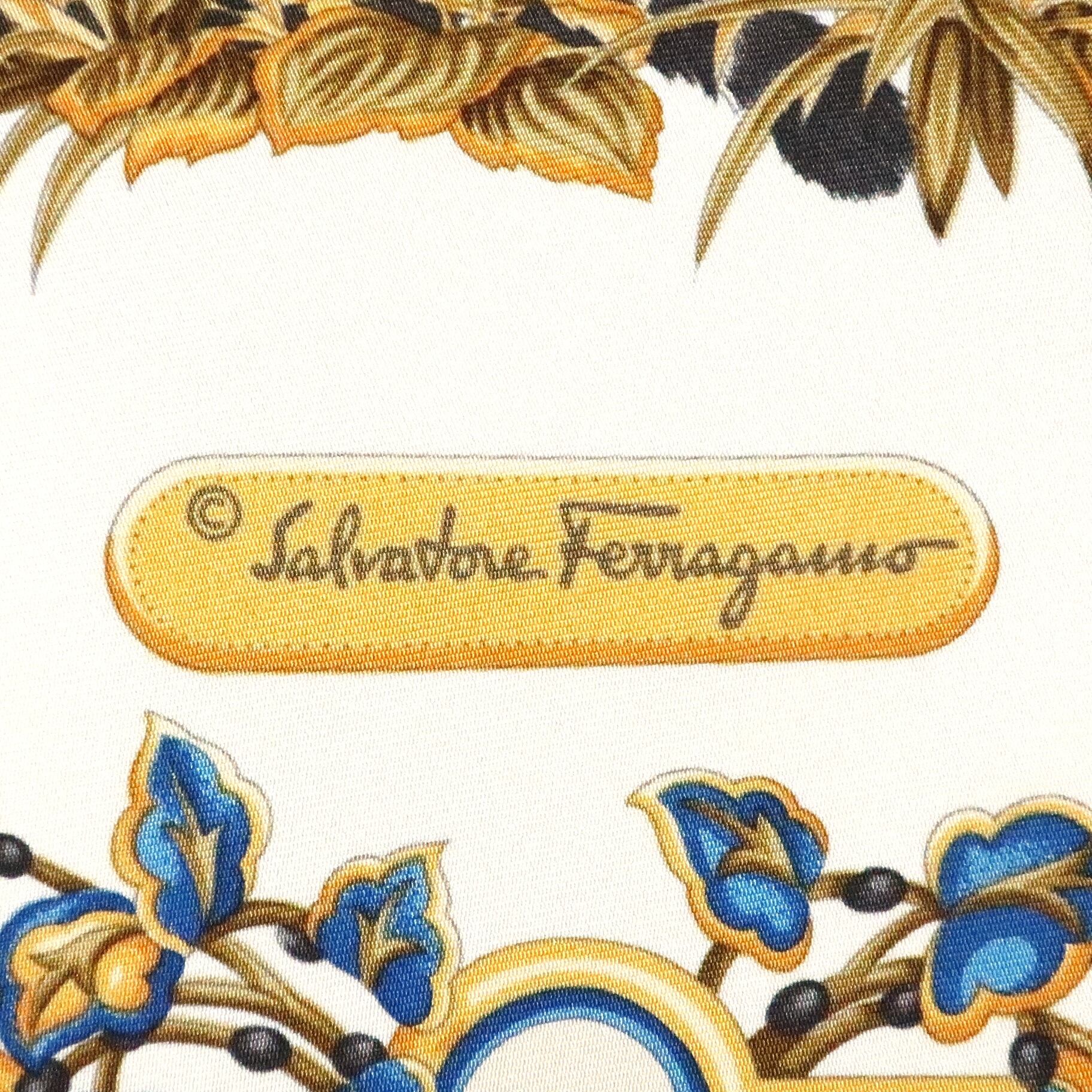 フェラガモ Salvatore Ferragamo/スカーフ アニマル柄 レッド キリン