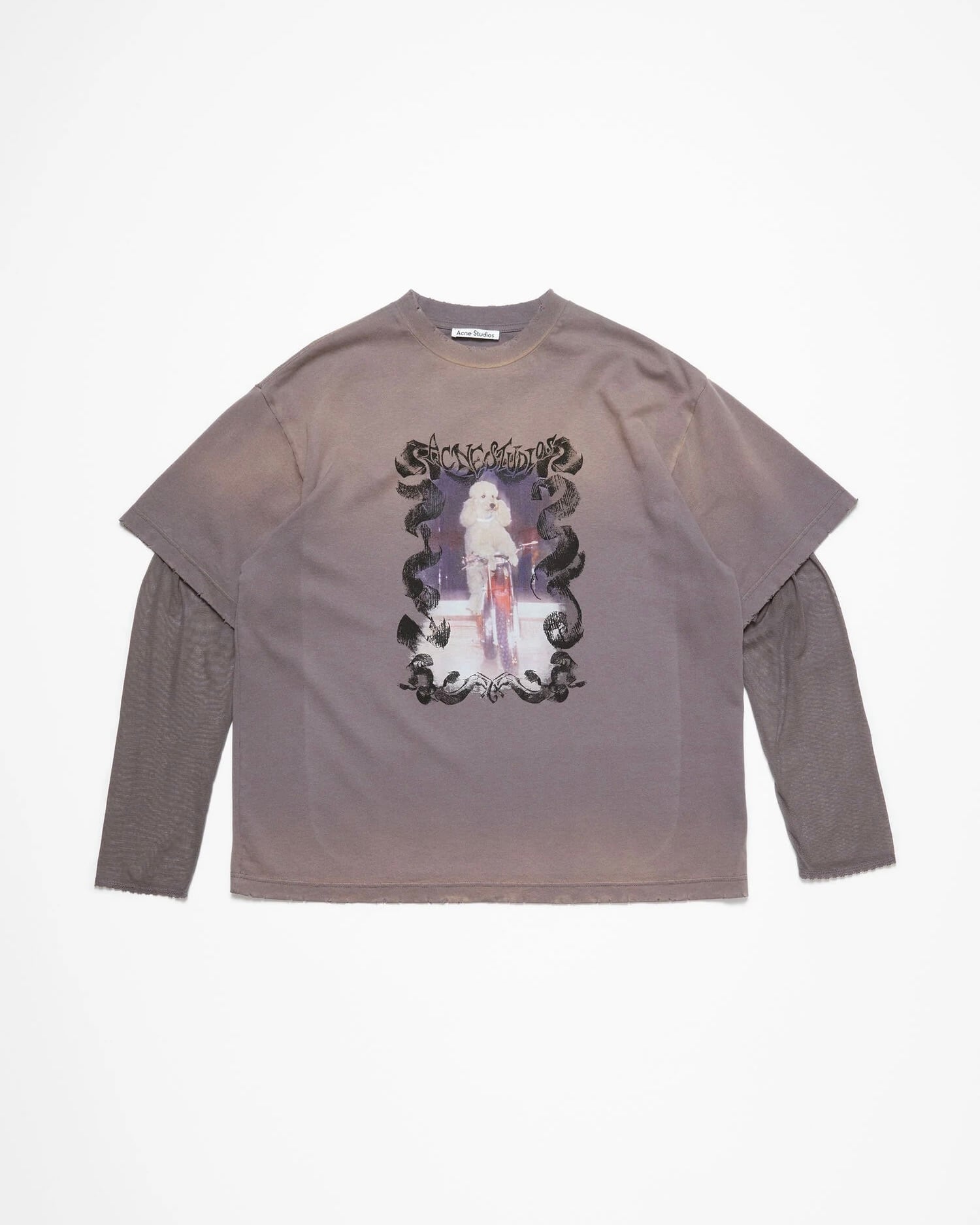 ACNE STUDIOS 】レイヤードプリントTシャツ | idealclasse