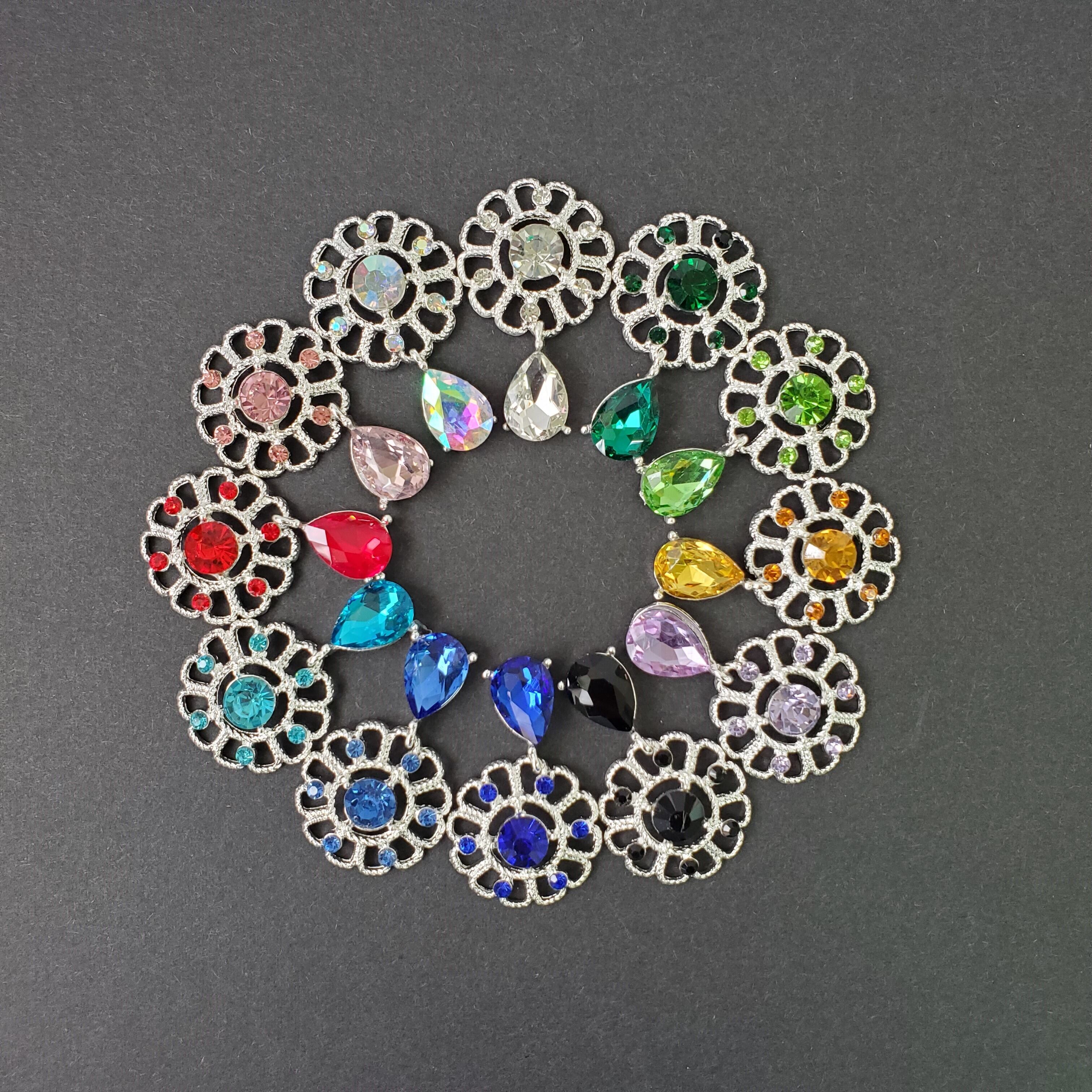 センターパーツ 花 キラキラ リボン ハンドメイド 資材 貼り付け