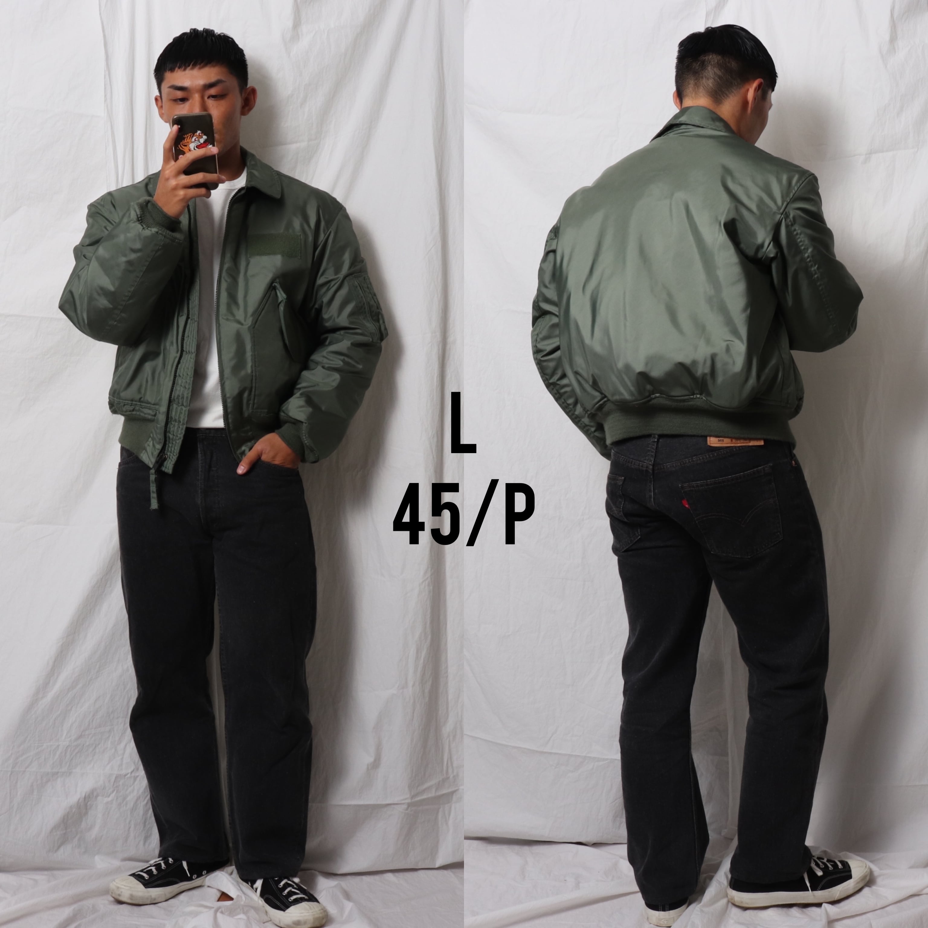 新品 CWU-45/P L 00年 米軍実物 トップガン フライトジャケット | エン