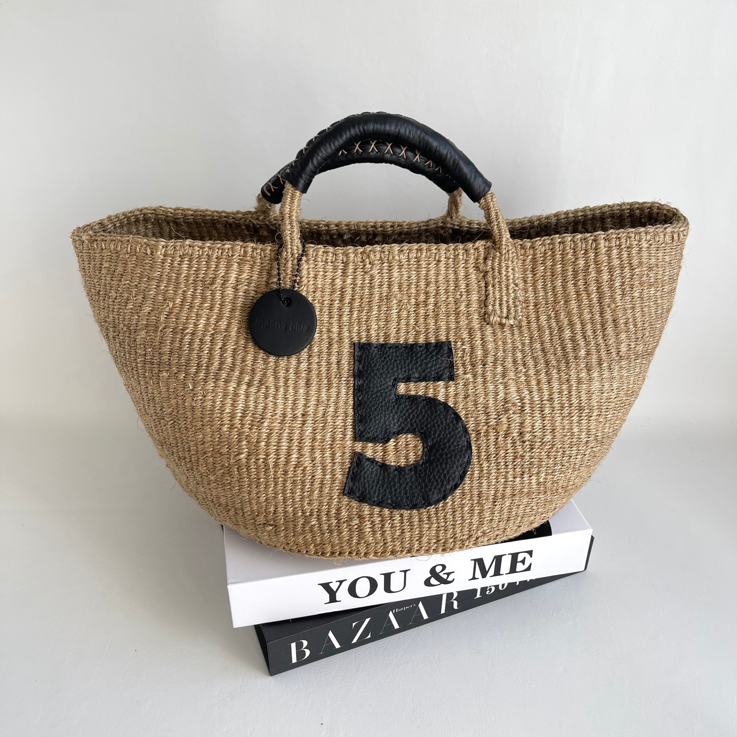 Kago-Bag / ML size / Beige / No.5 | meong blue