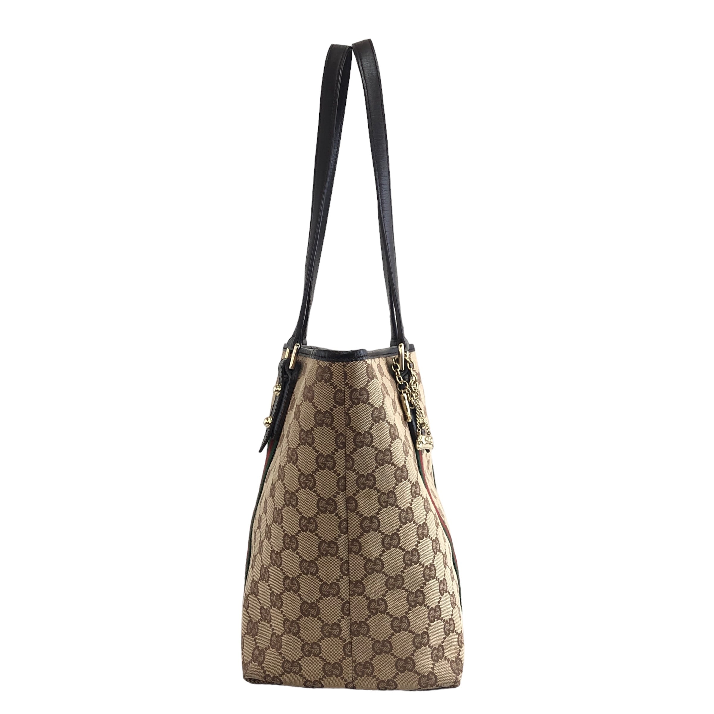 GUCCI グッチ GG柄 シェリーライン ブーツチャーム キャンバス