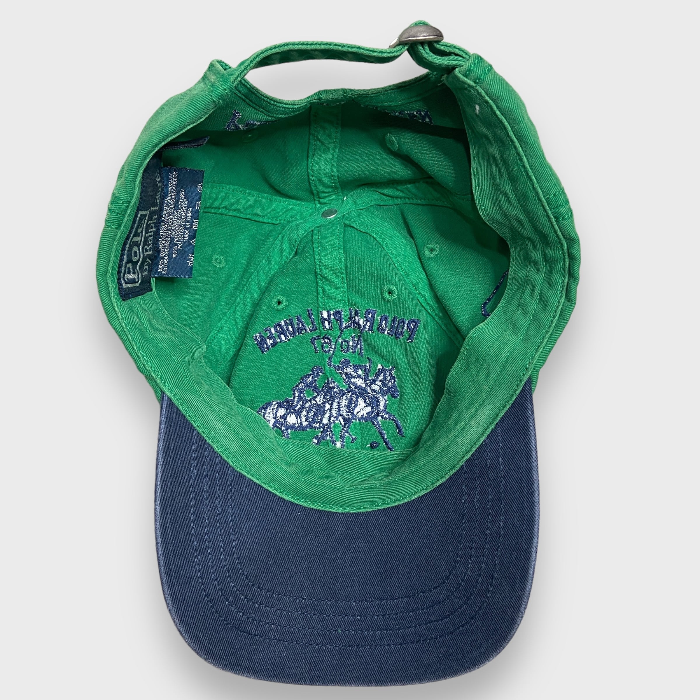 90s Ralph Lauren ラルフローレン 刺繍ロゴキャップ グリーン | 古着屋 Uan