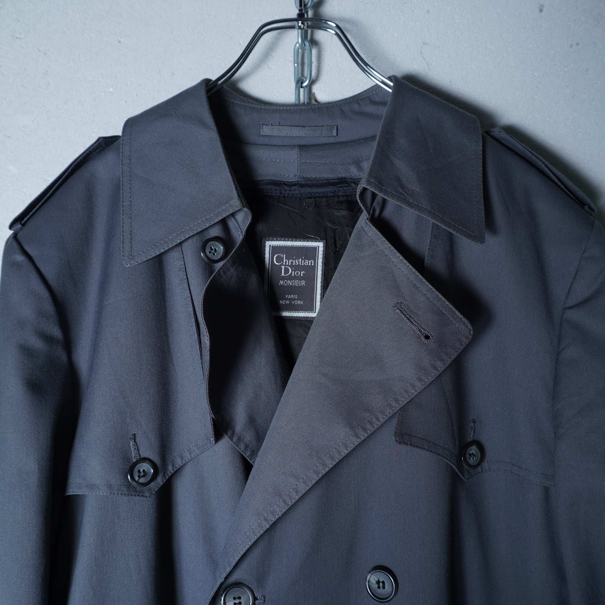 Christian Dior】クリスチャンディオール 完品 トレンチコート 40s