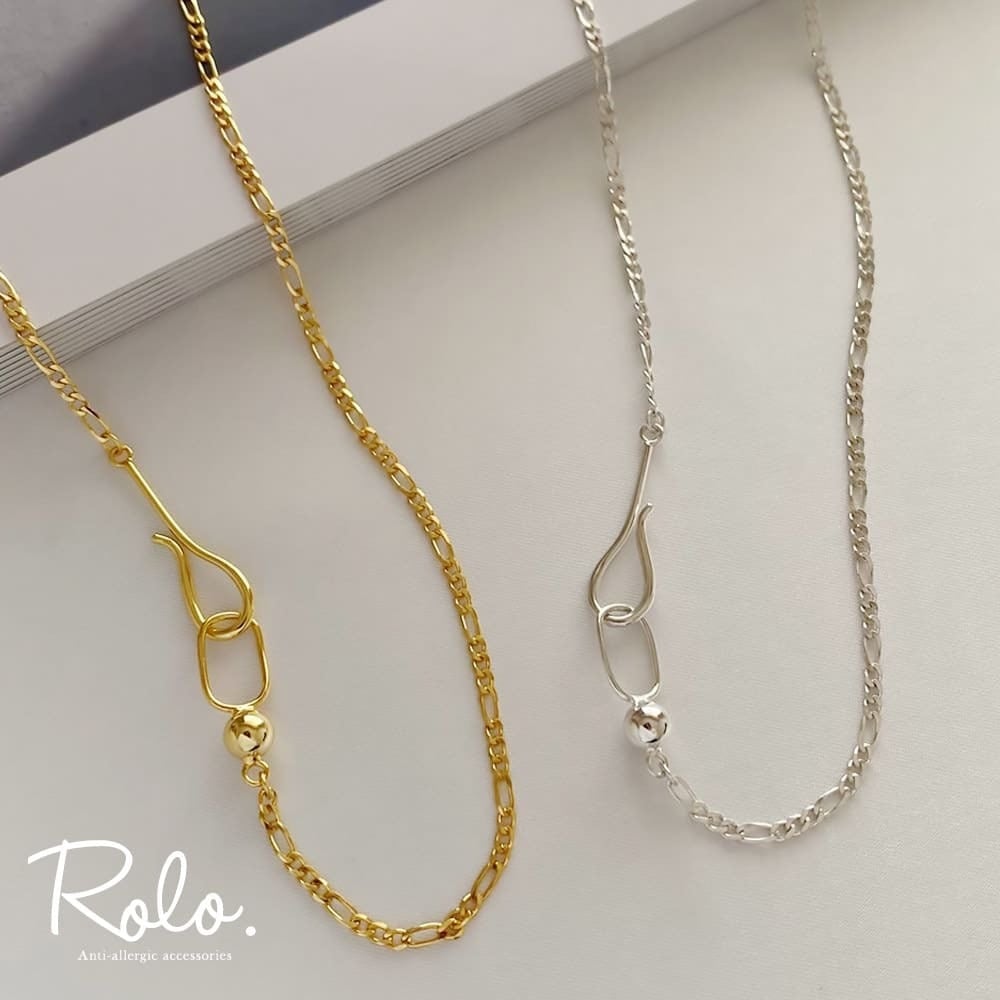 フックチェーンネックレス シルバー925 | Roloshop BASE店