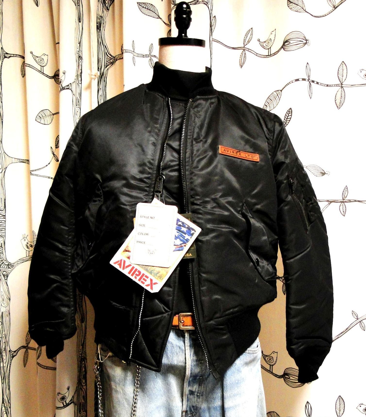 90's デッドストック アビレックス MA-1 フライトジャケット SIZE-S