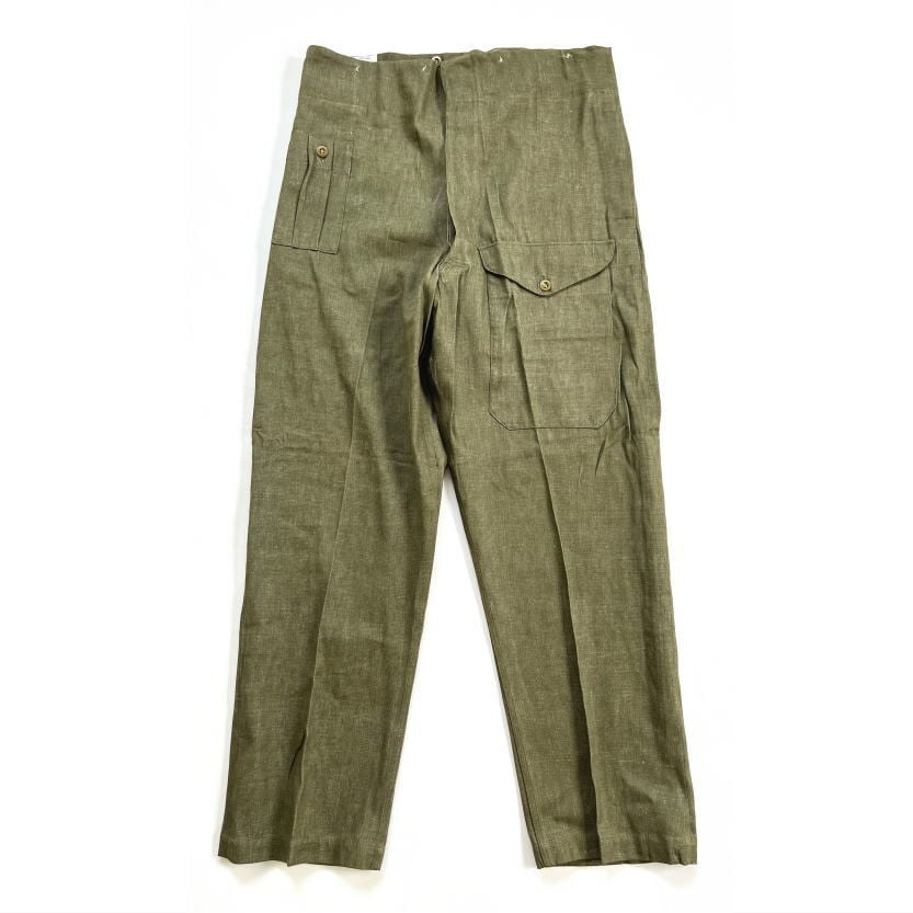 イギリス軍 グリーンデニム パンツ British Army OVERALLS DENIM