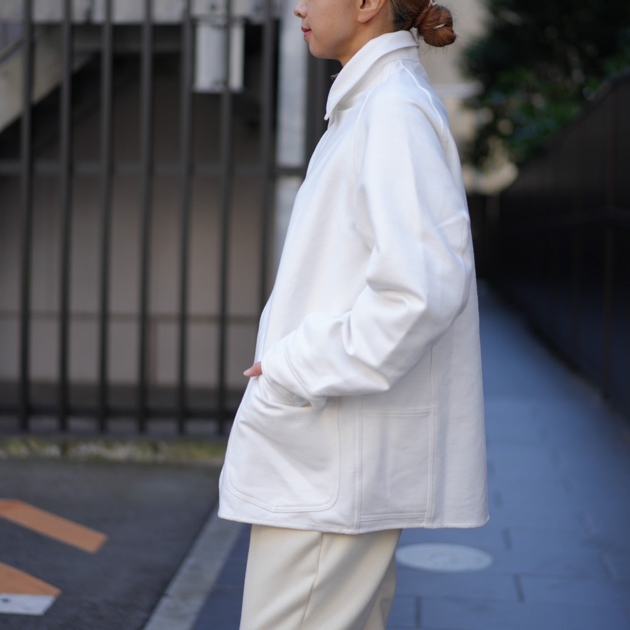 SASSAFRAS(ササフラス)Pruner Coat white SF-232044 | Debby