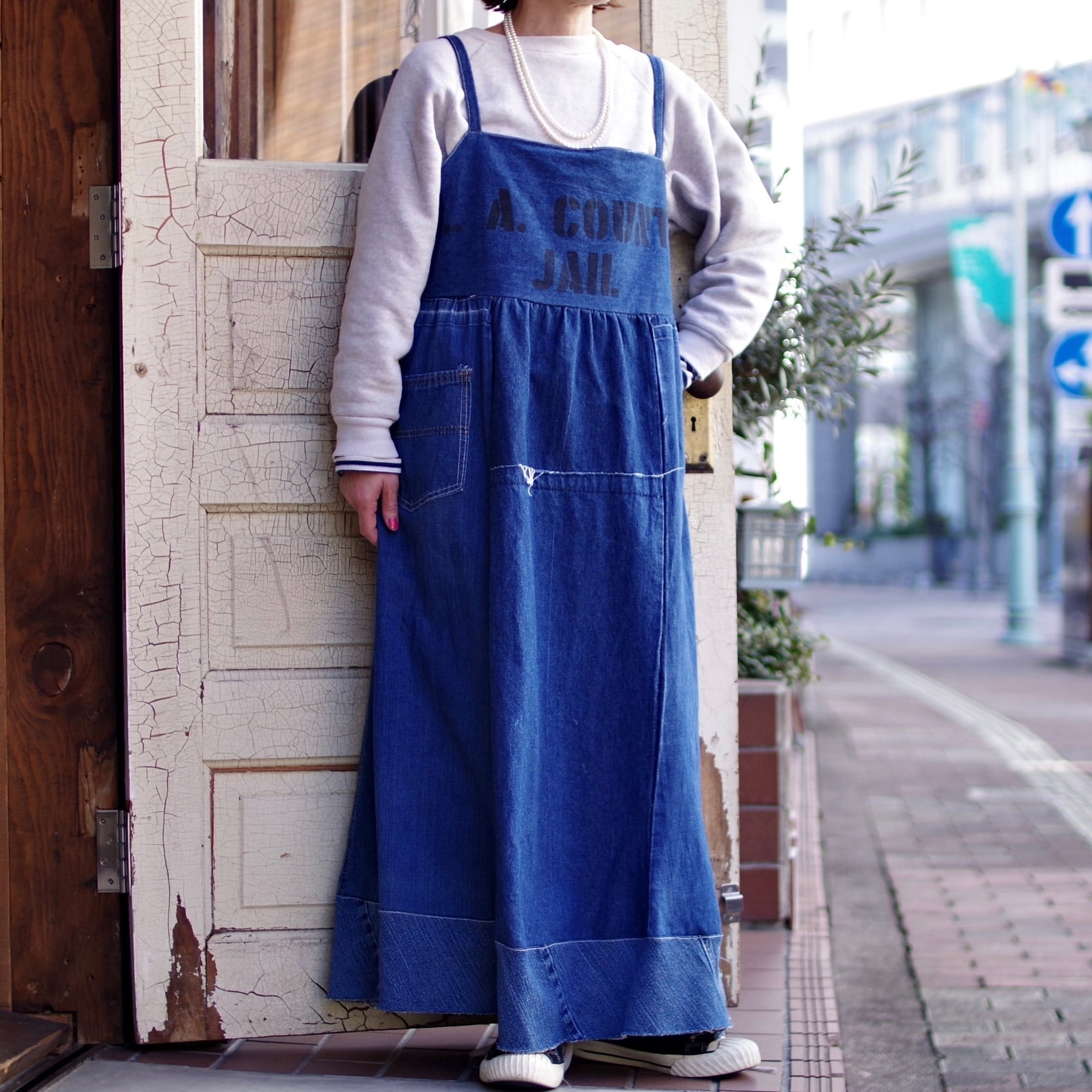 Re work Prisoner Denim Dress #1 / リワーク プリズナー デニム