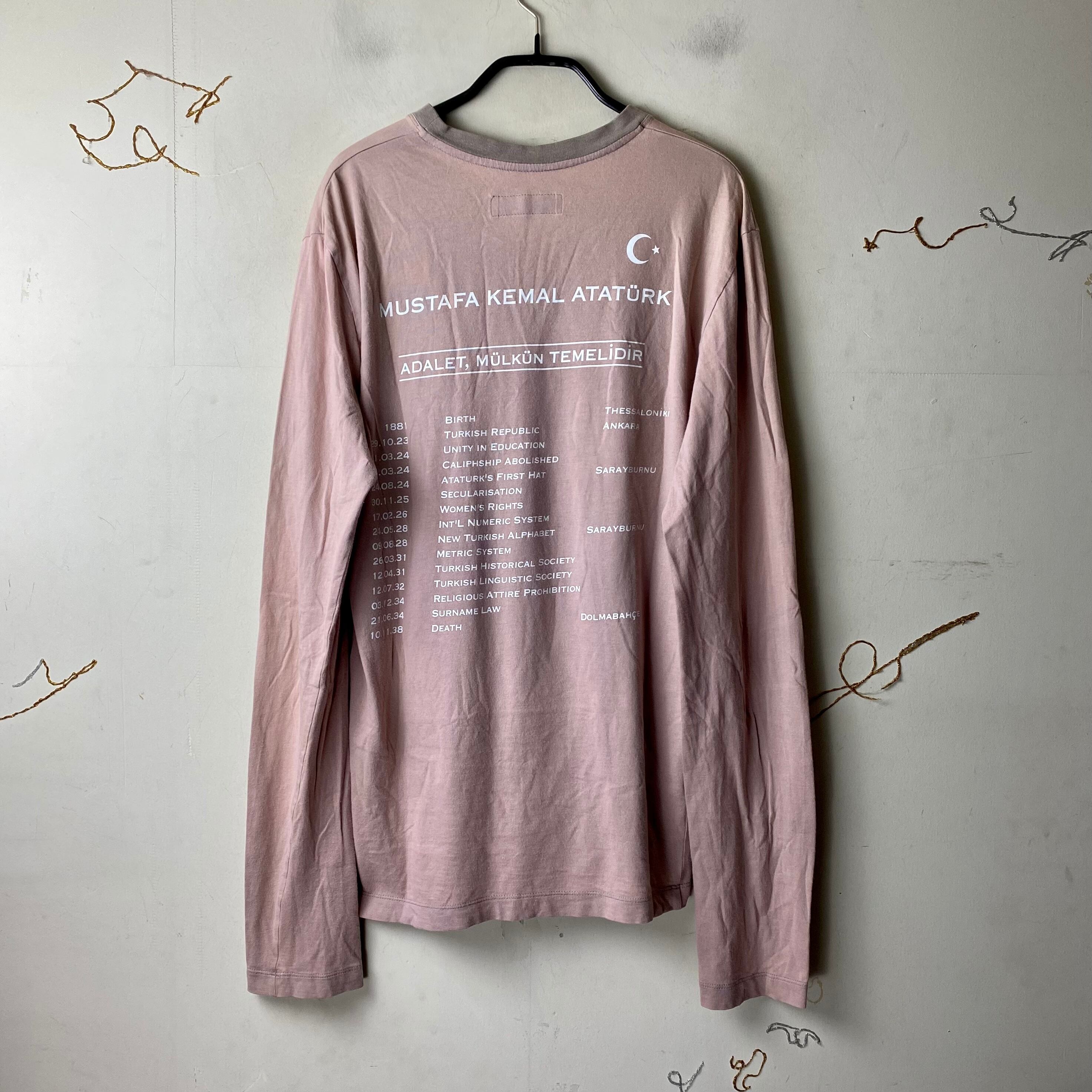HUSSEIN CHALAYAN long sleeves cut and sewn “MUSTAFA KEMAL ATATÜRK