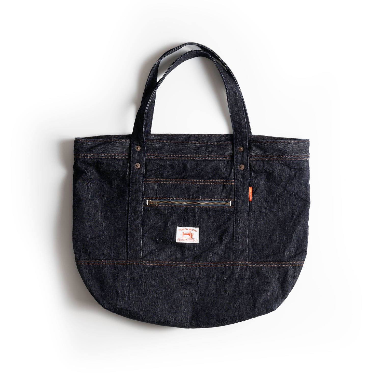 SELVEDGE DENIM CARRY-ON TOTE BAG OW【セルヴィッジ デニム キャリー