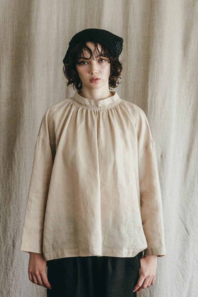fog linen work フォグリネンワーク ヴェンタ ギャザートップ