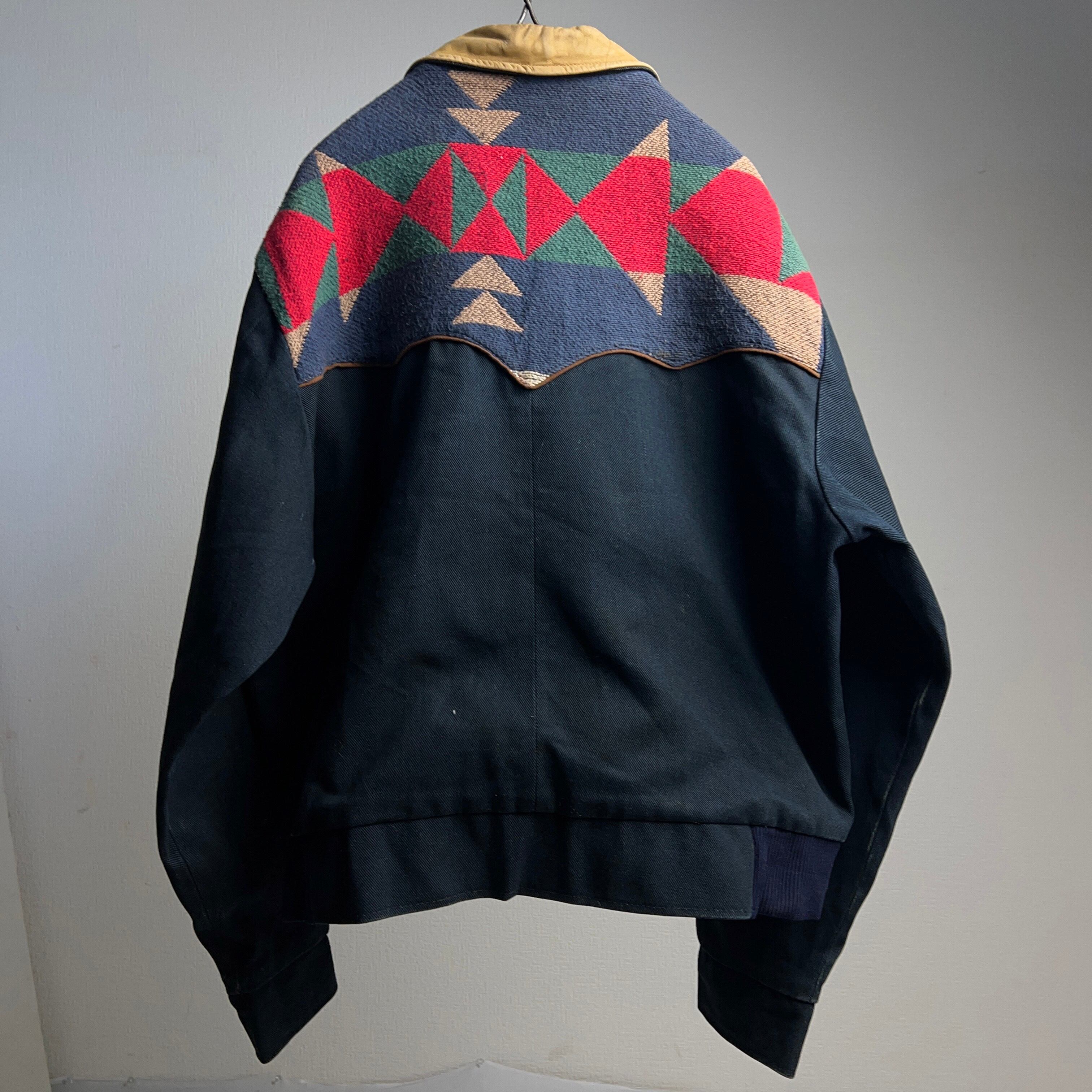 80's “PIONEER WEAR” Native Patterned Work Jacket USA製 SIZE M 80