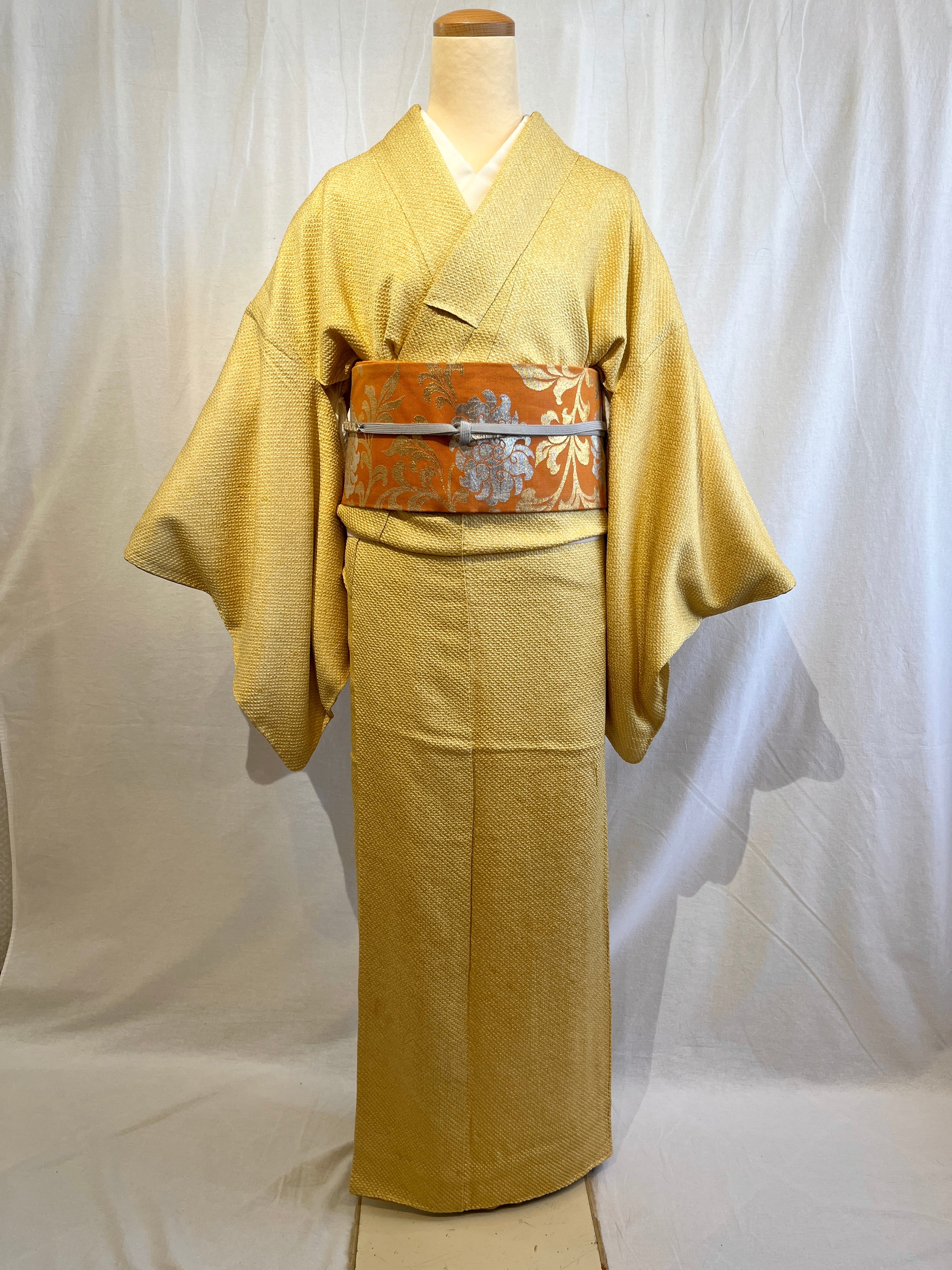 2302 高身長 総絞り 小紋 Komon Kimono | リサイクル着物と着物