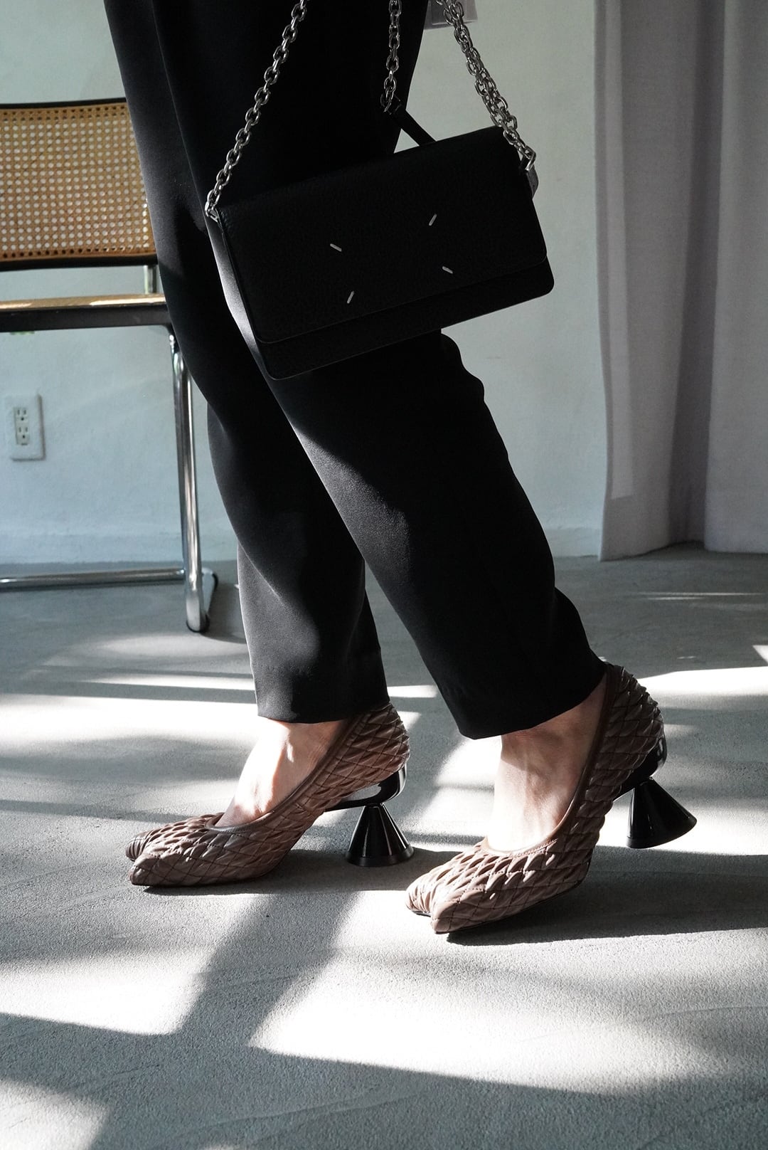 Paula Canovas del Vas / DIABLO HEELS -grey textured- | LA VILLA ROUGE