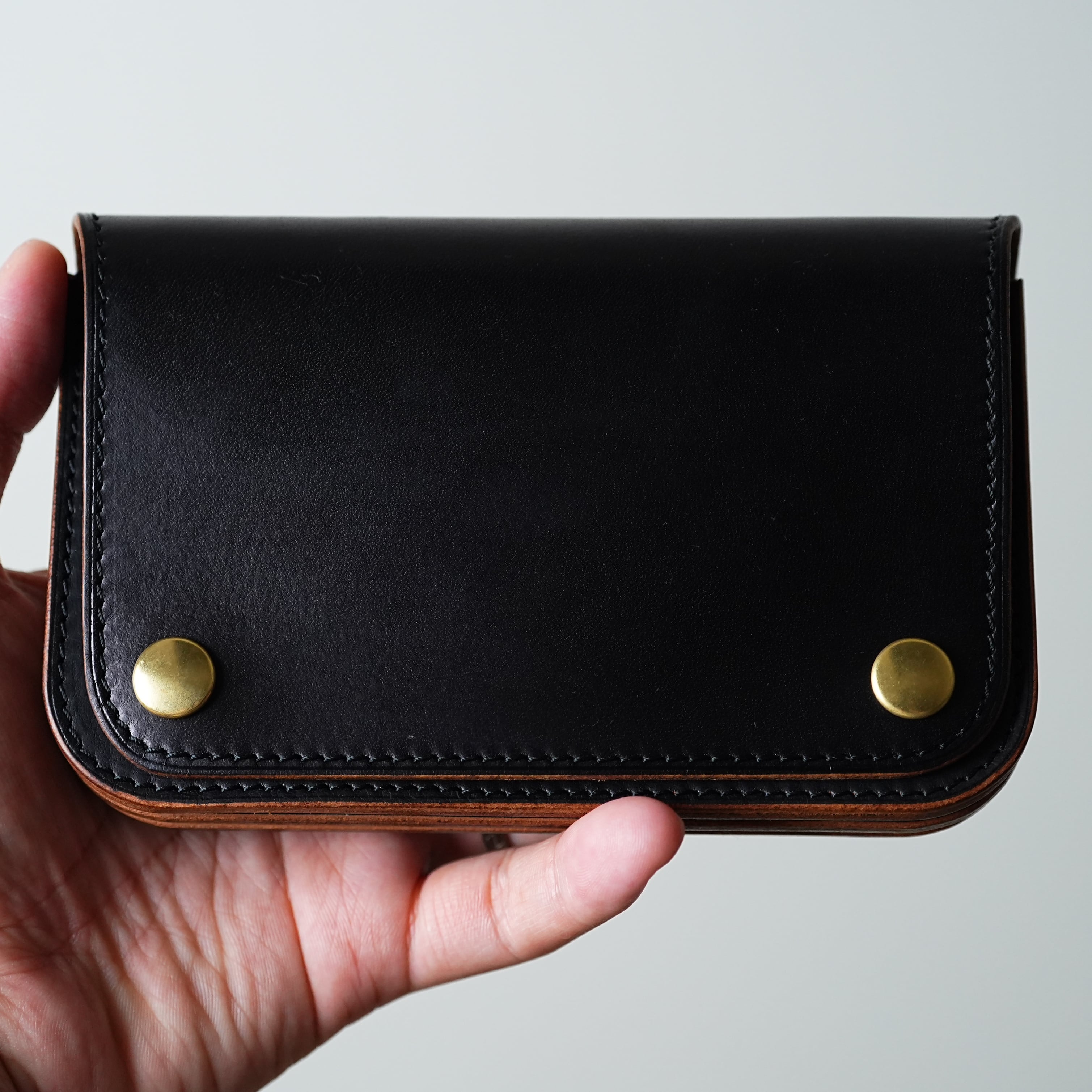 ミドル トラッカーウォレット Middle Tracker Wallet < 茶芯ブラック