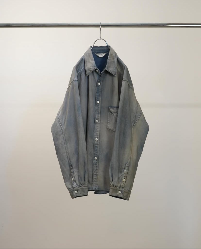 25AW】ANCELLM DENIM DRESS SHIRT (INDIGO) ANC-SH66 | IAAAM ONLINE STORE