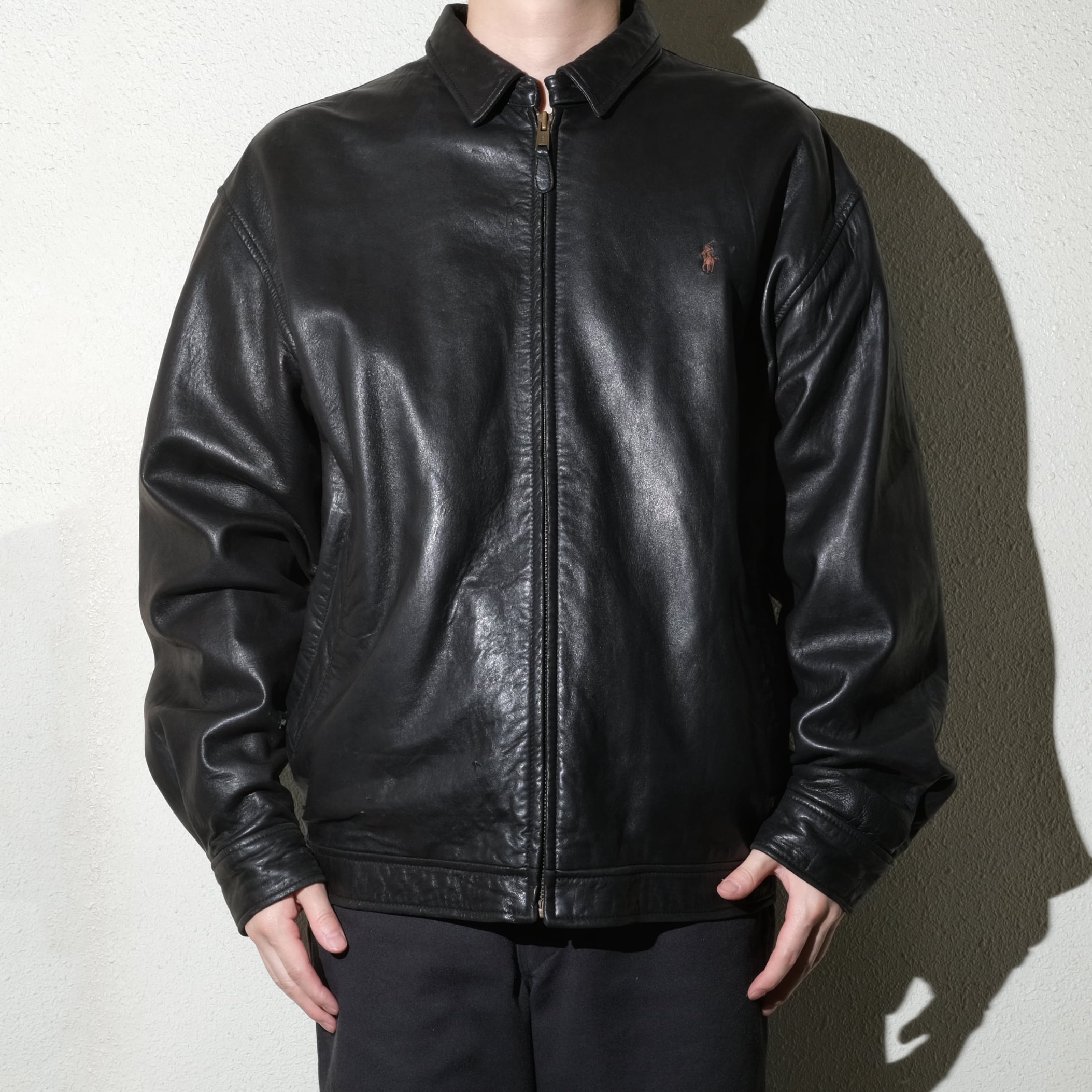 Polo by Ralph Lauren leather drizzler jacket [L] | goodbuy used