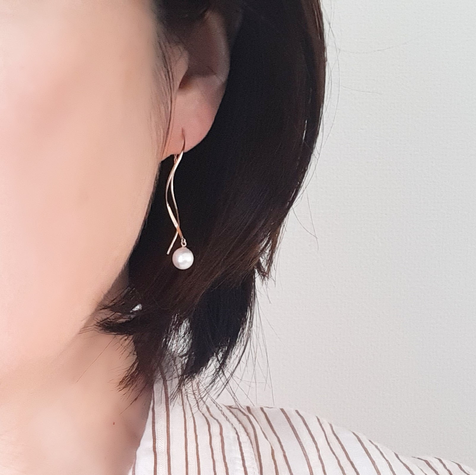 K18 アメリカンピアス あこや真珠 パール ピアス | MAJOIE PEARL