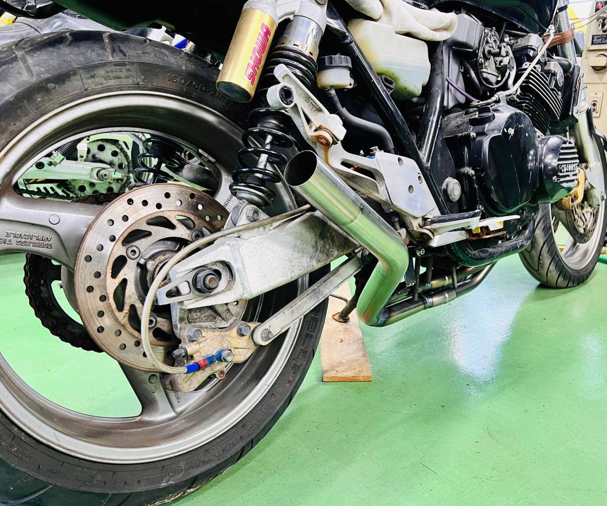 CB400SF NC39 飛燕 4-2-1 オリジナルマフラー 無地 サイレンサーセット