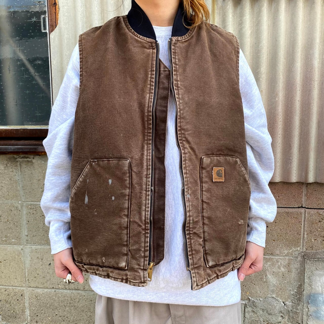 Carhartt カーハート ダック地 ワークベスト メンズL相当 古着