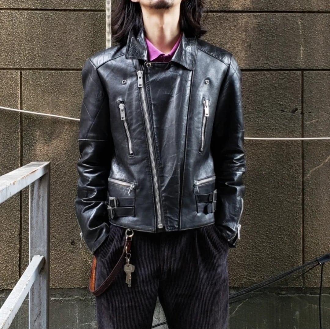 80s Vintage UK Riders Jacket ロンジャン ライダースジャケット