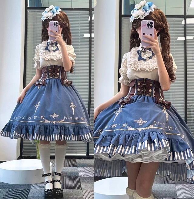 ロリータ クラロリ スカート ブラウス ベルト セット | ChouChou