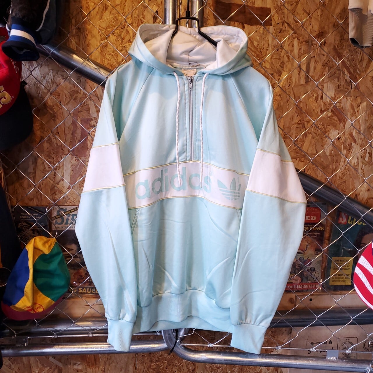 adidas アディダス 80s ヴィンテージ ハーフジップ プルオーバー