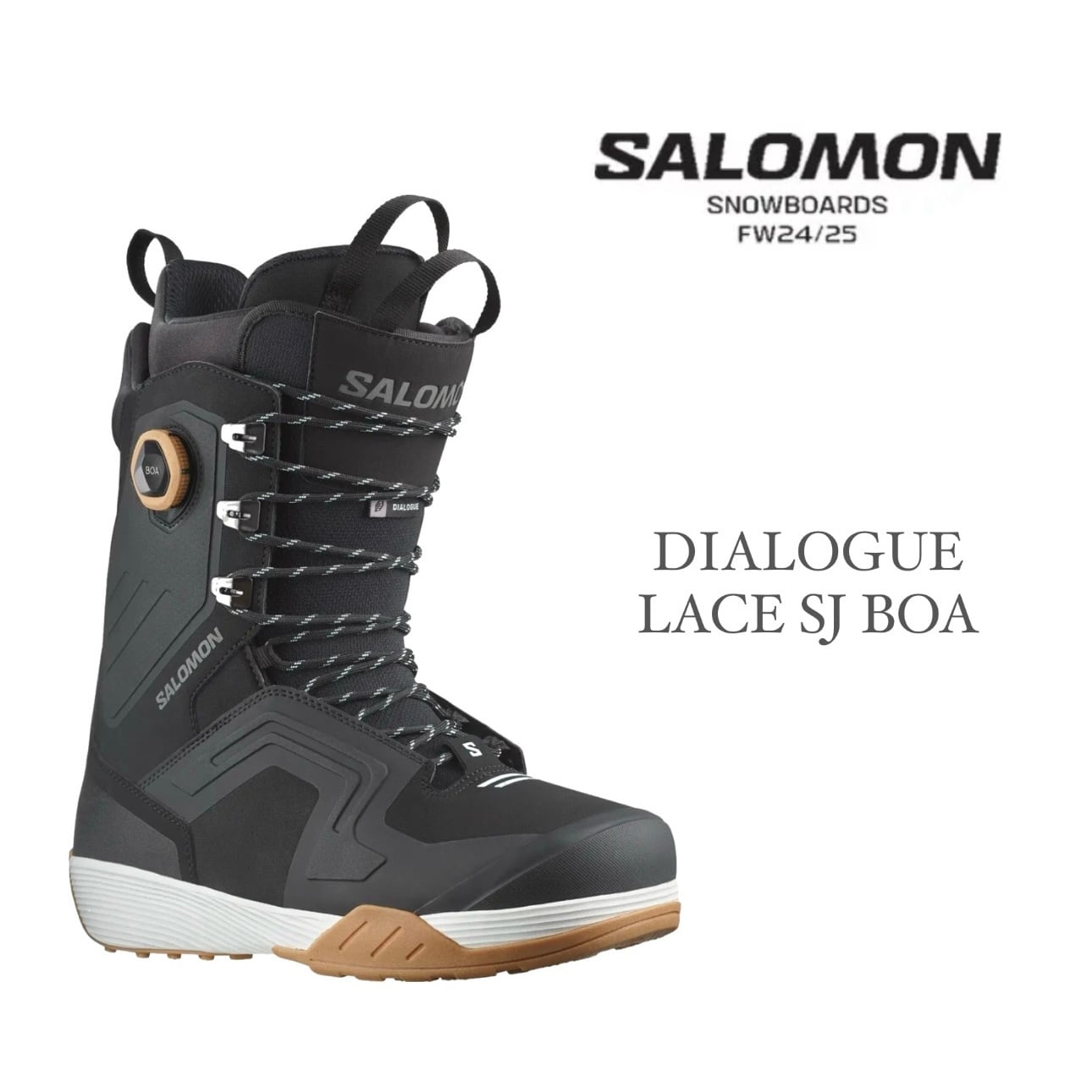 24-25モデル . SALOMON .『 DIALOGUE LACE SJ BOA 』. Black