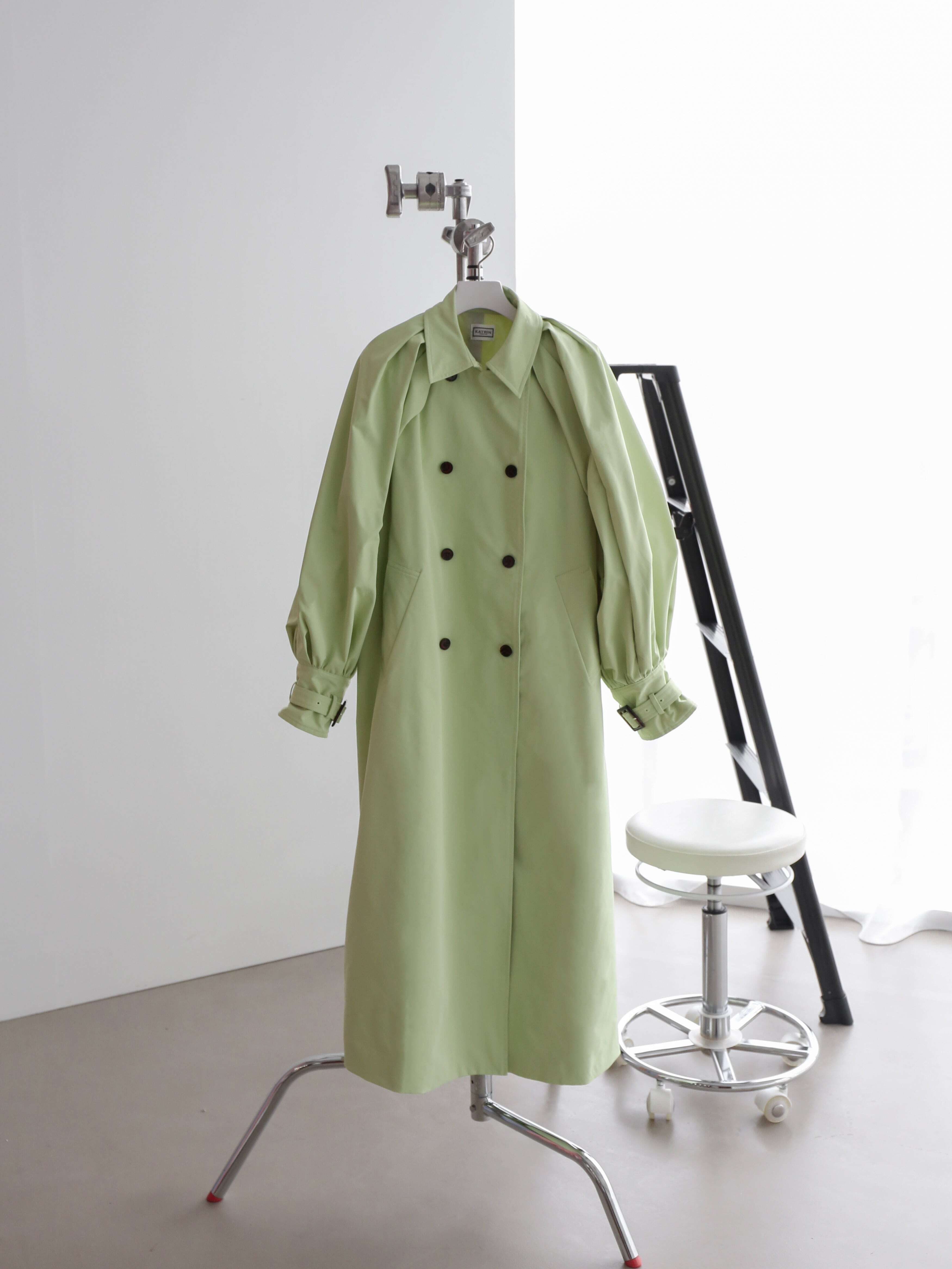2way balloon sleeve long trench coat | Katrin TOKYO