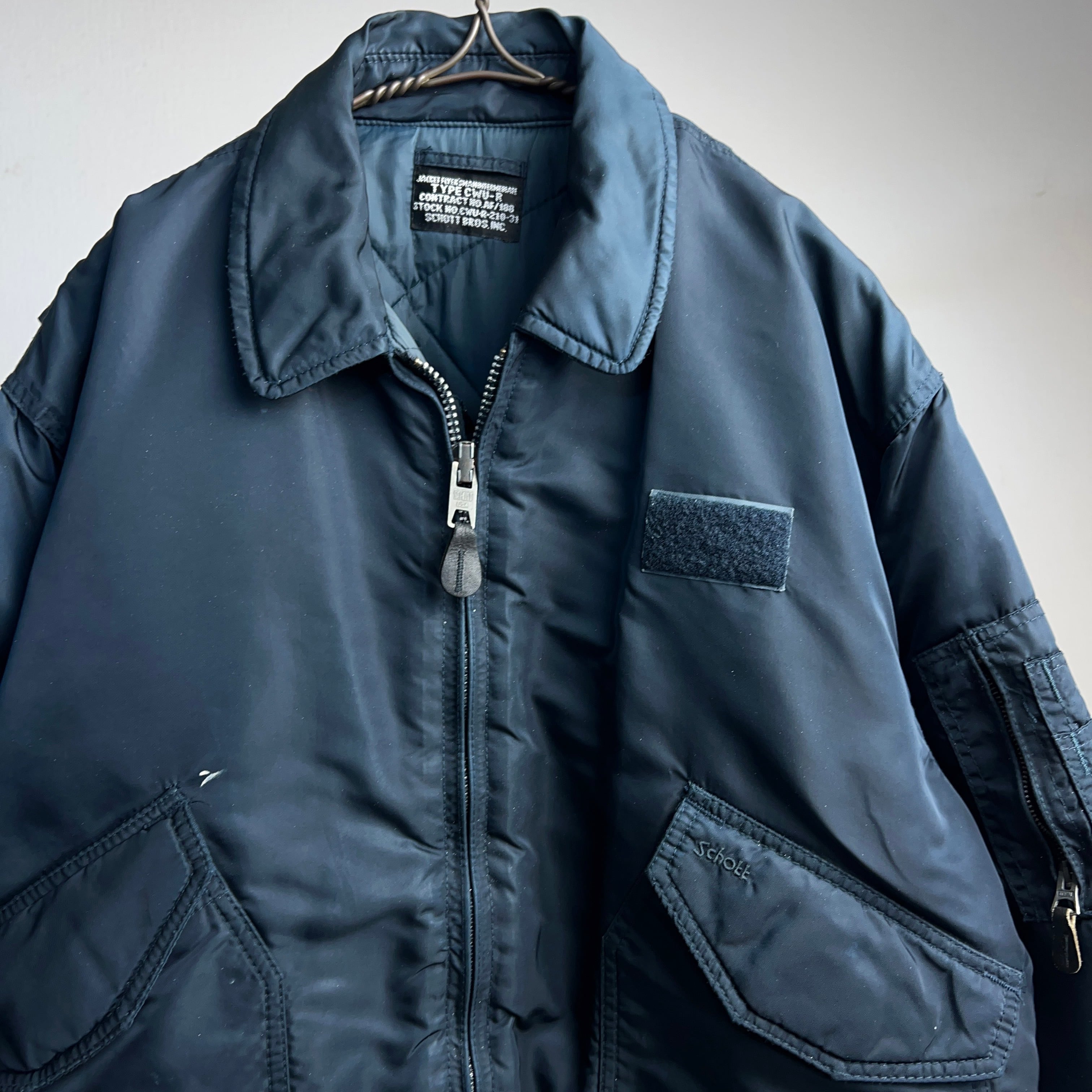 Schott CWU-45/P FLIGHT JACKET SIZE LARGE NAVY【1000A109】 | 【公式