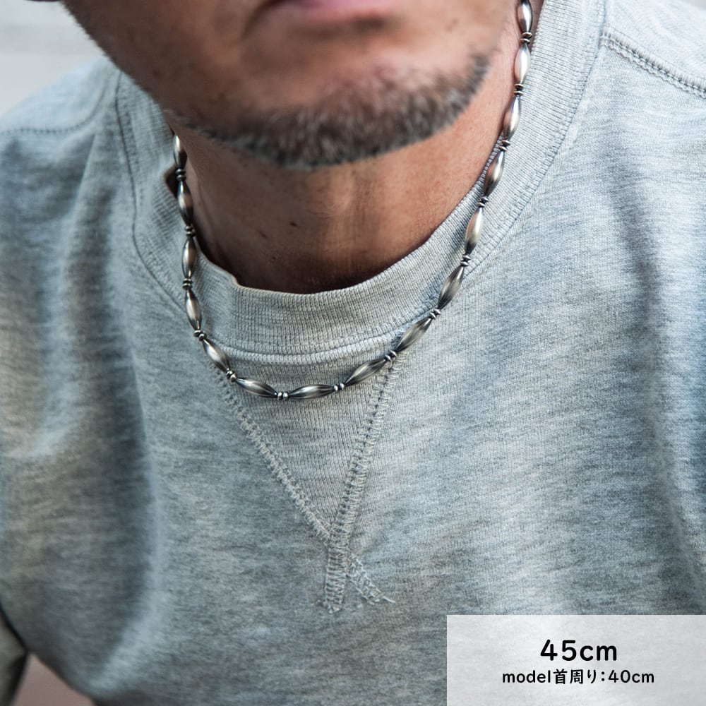 navajo pearl ナバホ パール ネックレス 楕円 ライス シルバー925