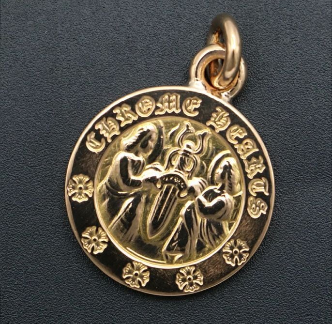 CHROME HEARTS クロムハーツ 22K エンジェルメダル チャーム トップ