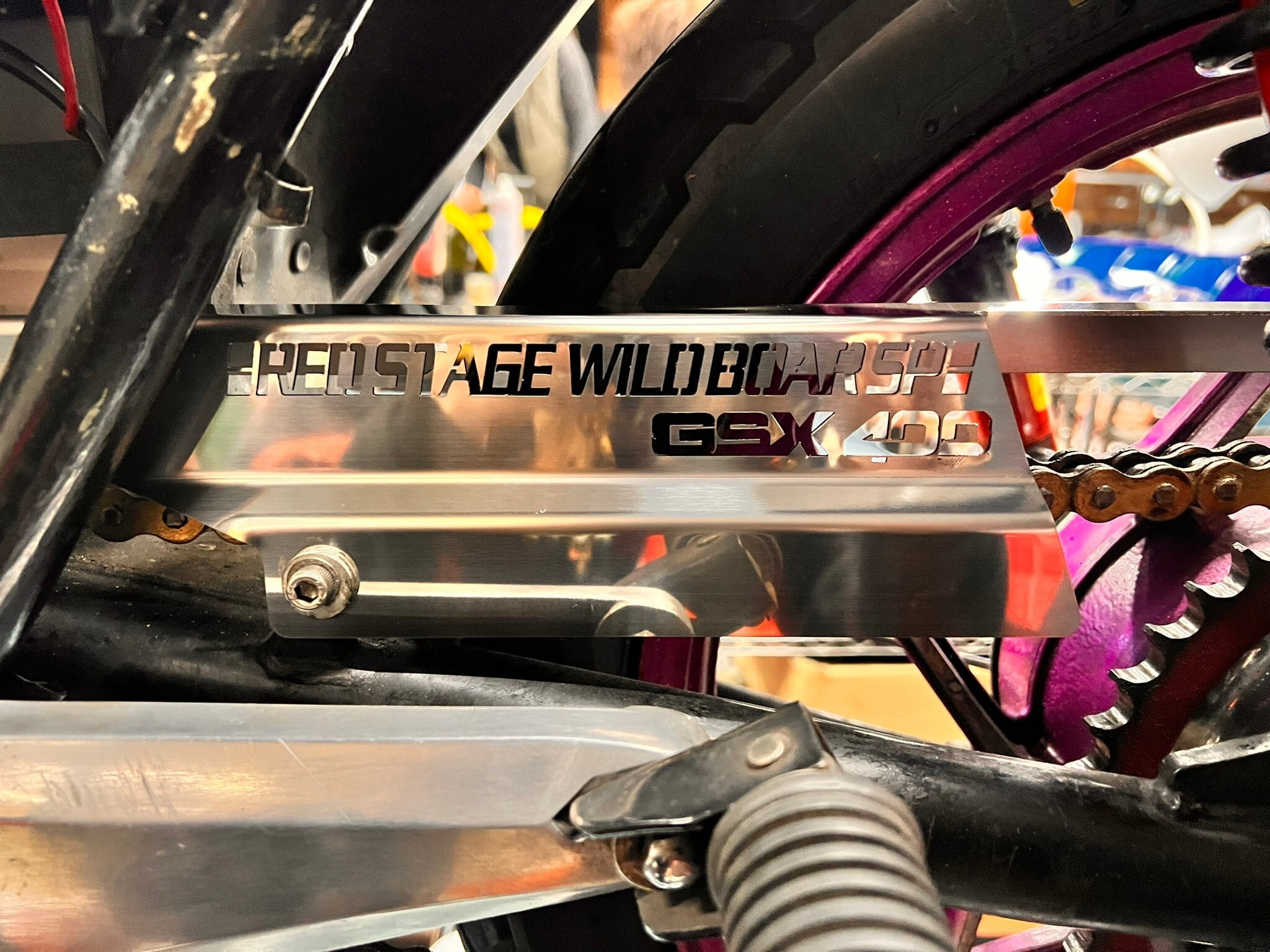 オリジナル チェーンケース GSX400E ゴキ用(鏡面ステンレス製